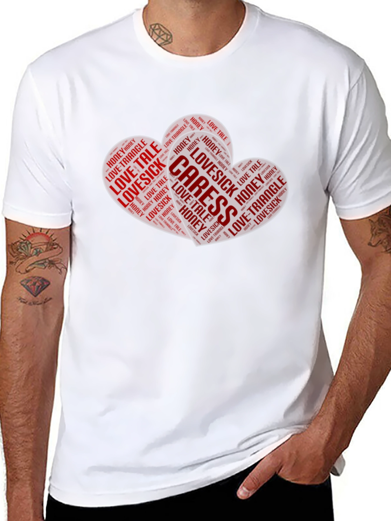 Heart Word Art Graphic Tee