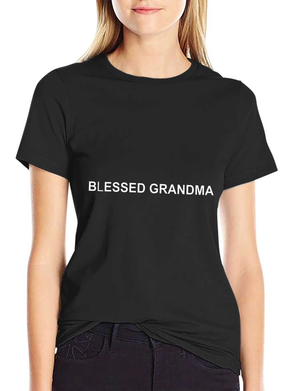 Blessed Grandma Black T-Shirt