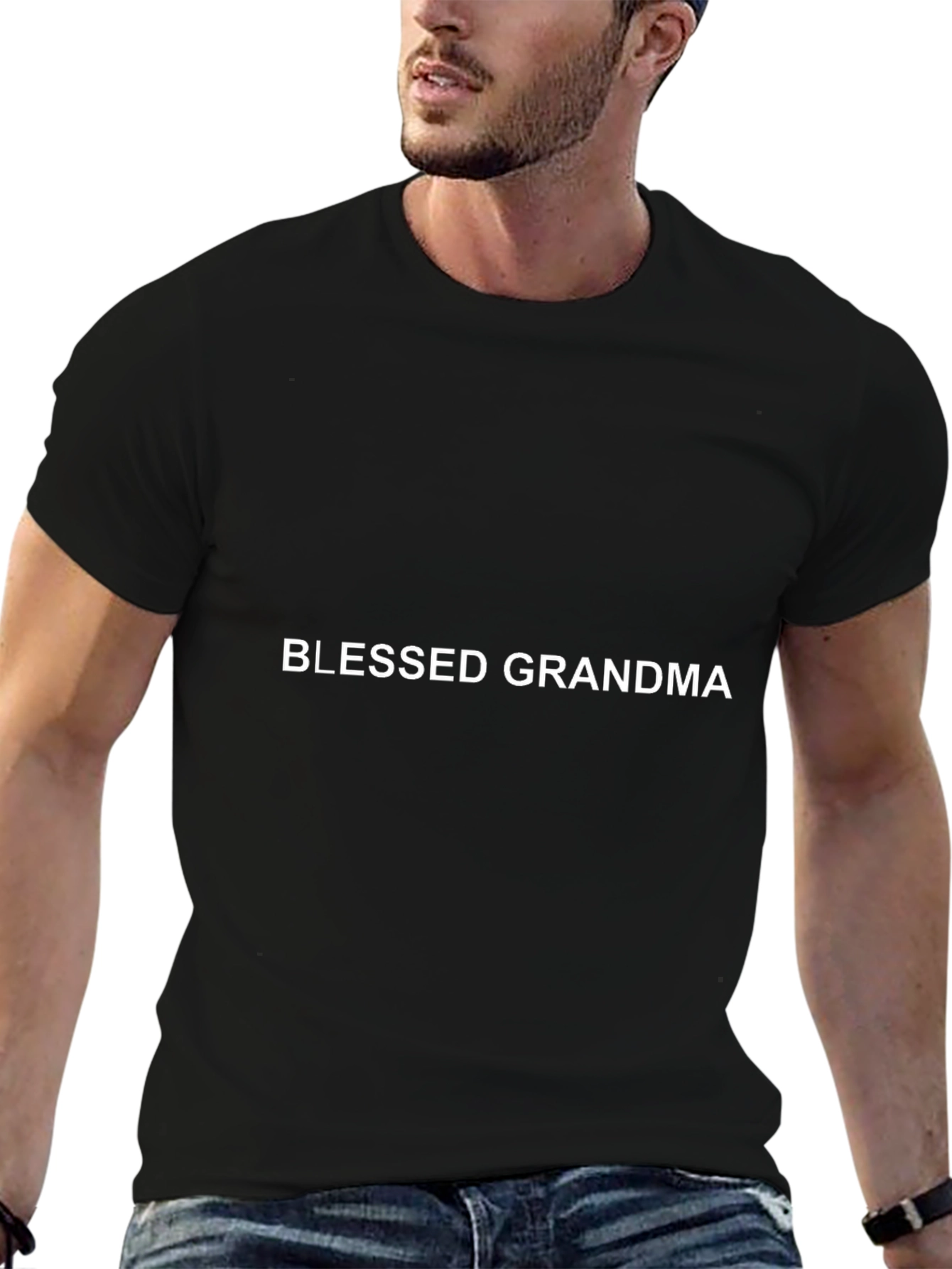 Blessed Grandma Black T-Shirt