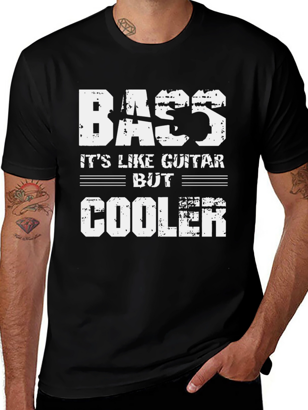 Bass is Cooler T-Shirt - Musician Tee