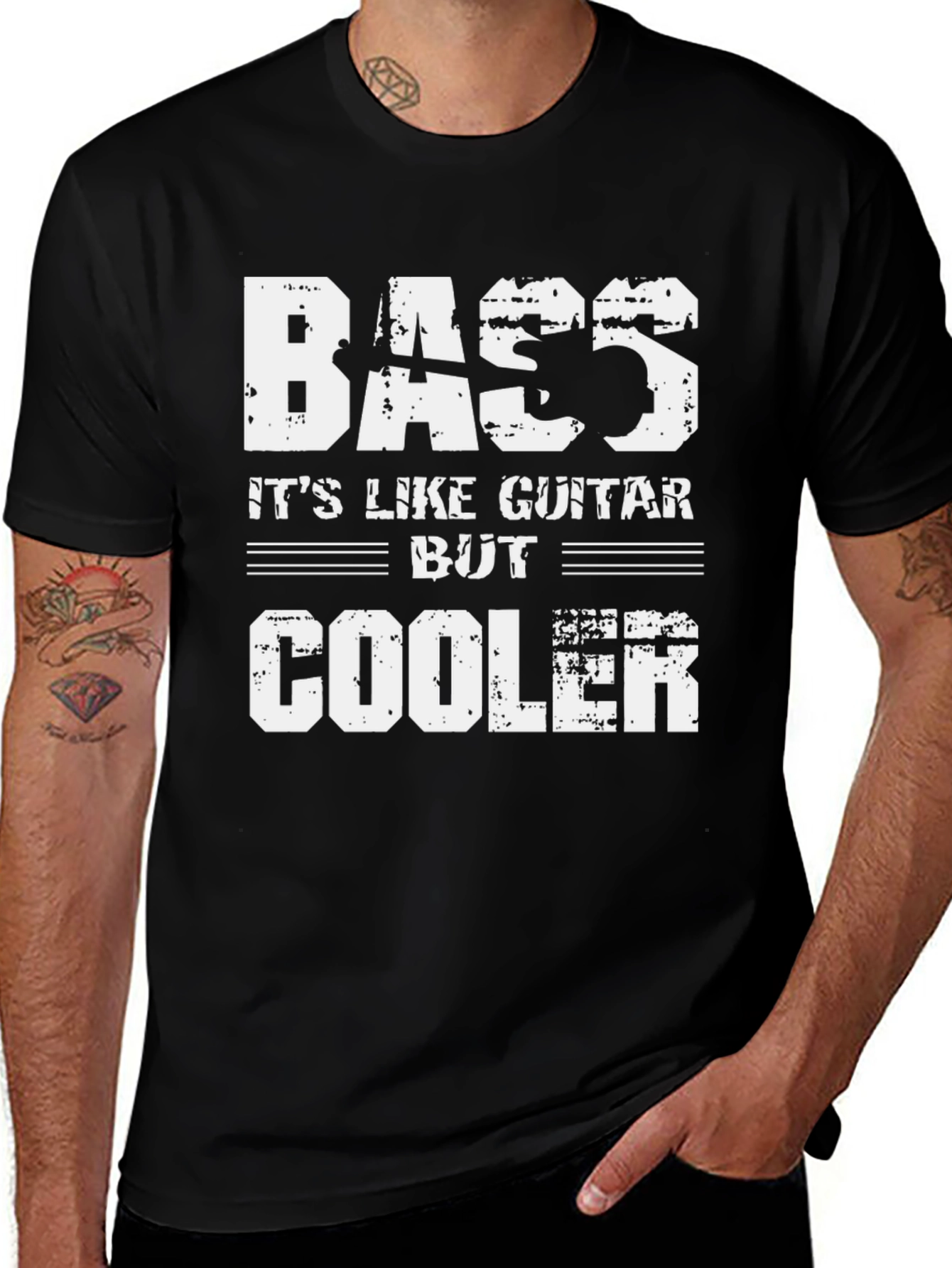 Bass is Cooler T-Shirt - Musician Tee
