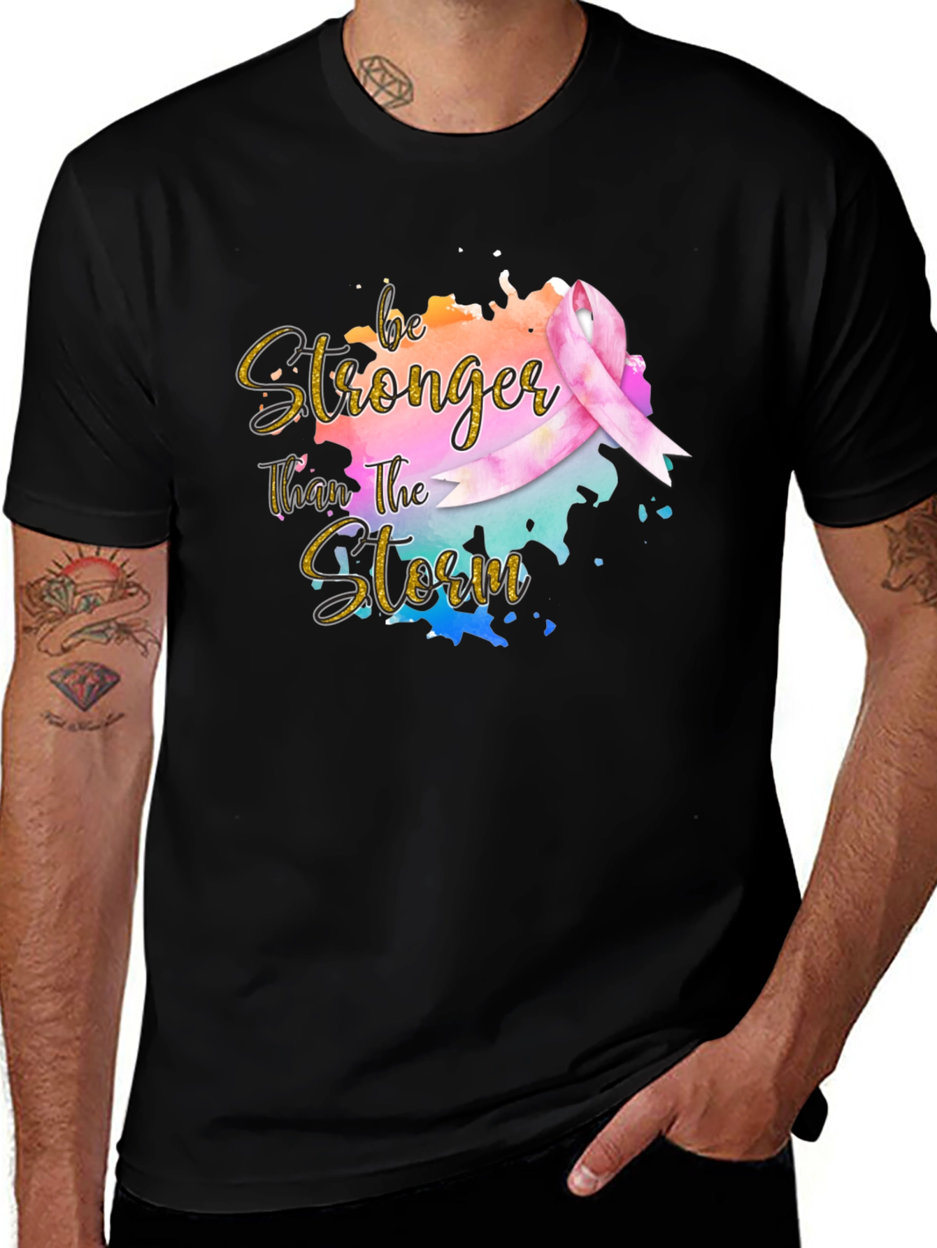 Be Stronger Than The Storm Ribbon T-Shirt