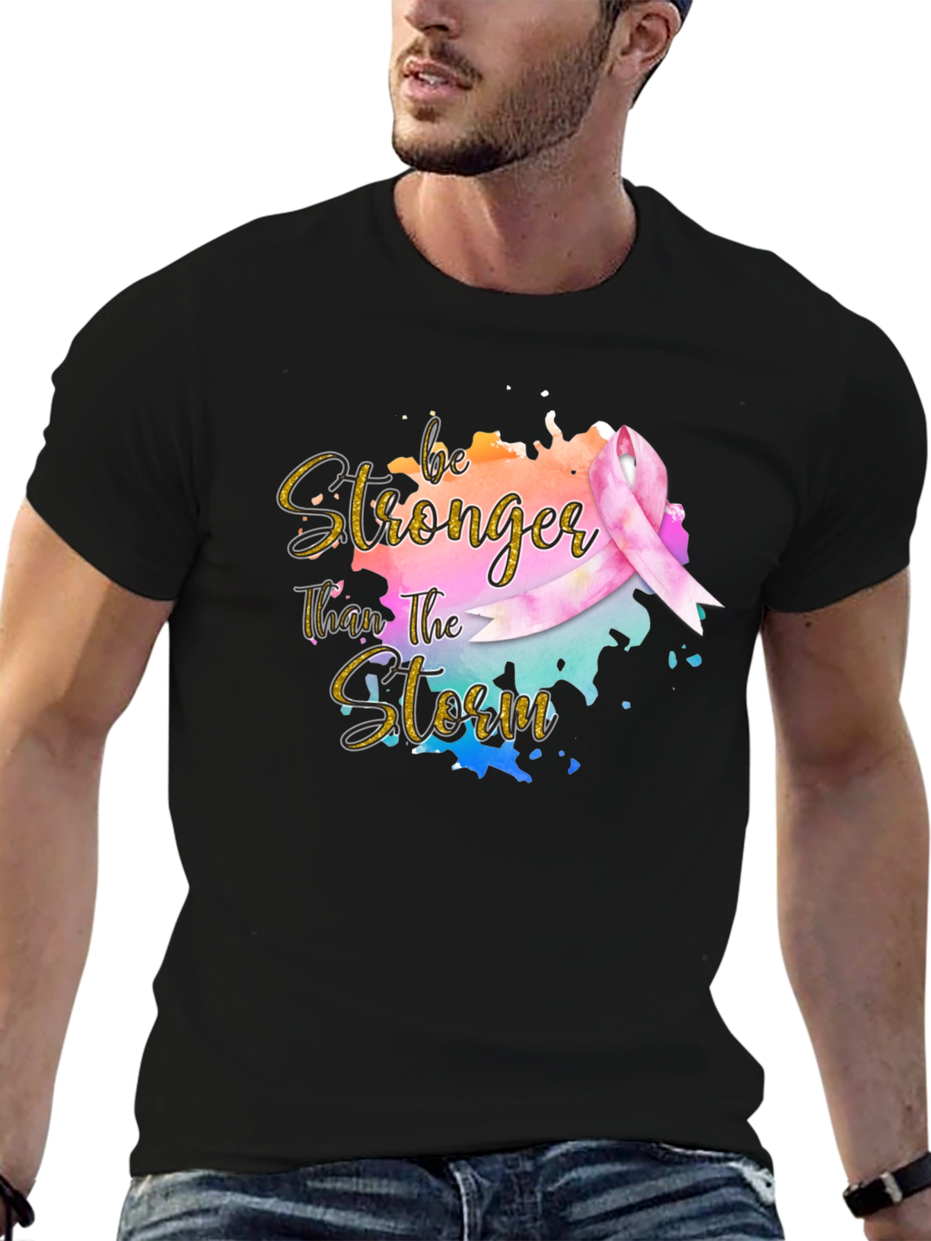Be Stronger Than The Storm Ribbon T-Shirt