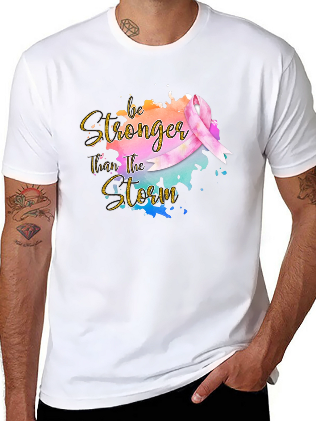 Be Stronger Than The Storm Ribbon T-Shirt