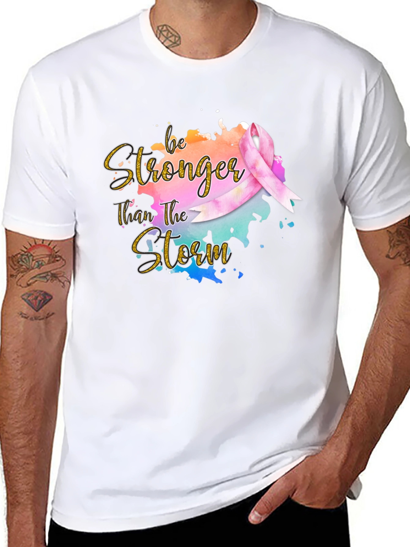 Be Stronger Than The Storm Ribbon T-Shirt