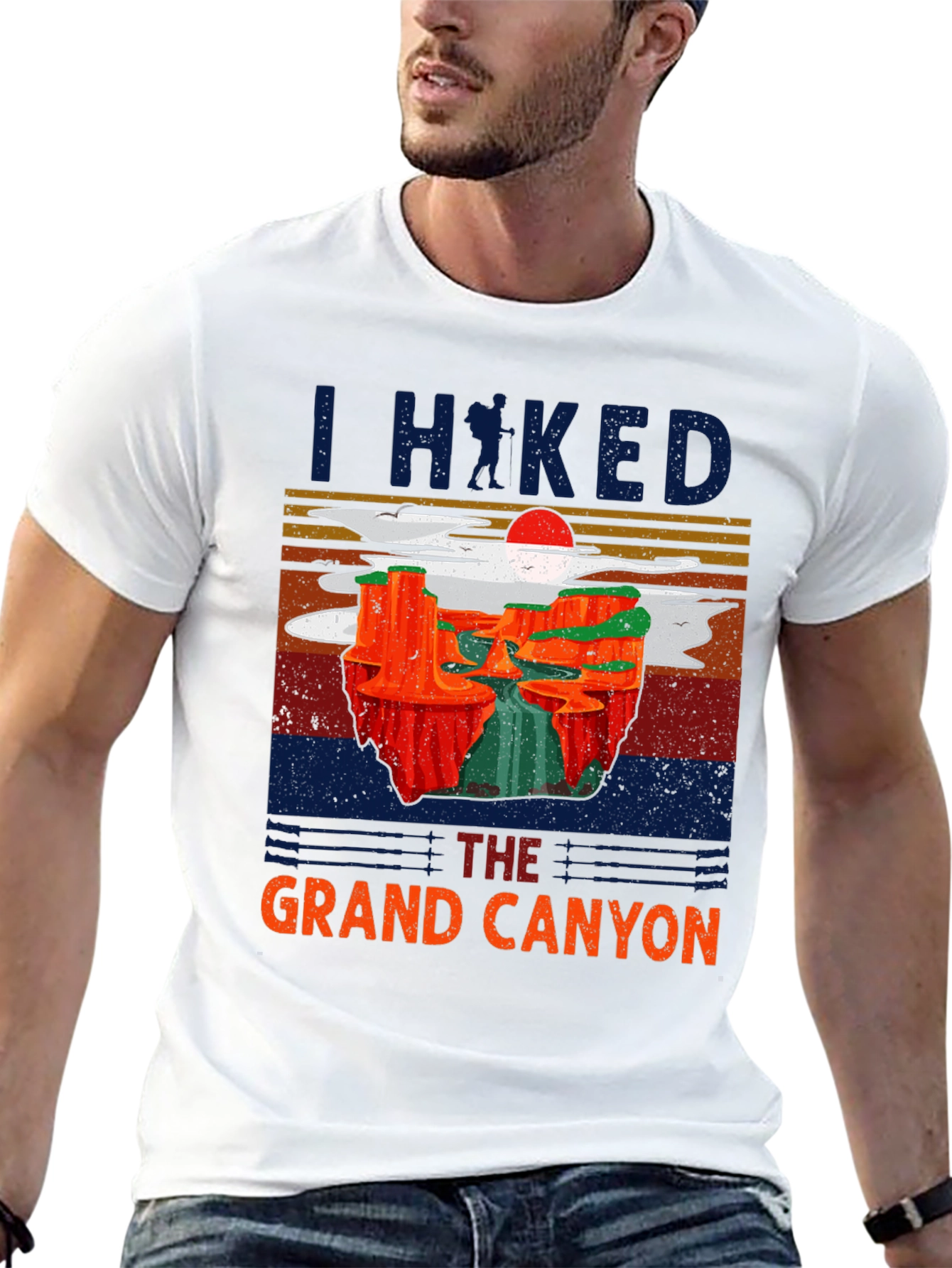 Grand Canyon Hiker T-Shirt | Retro Style