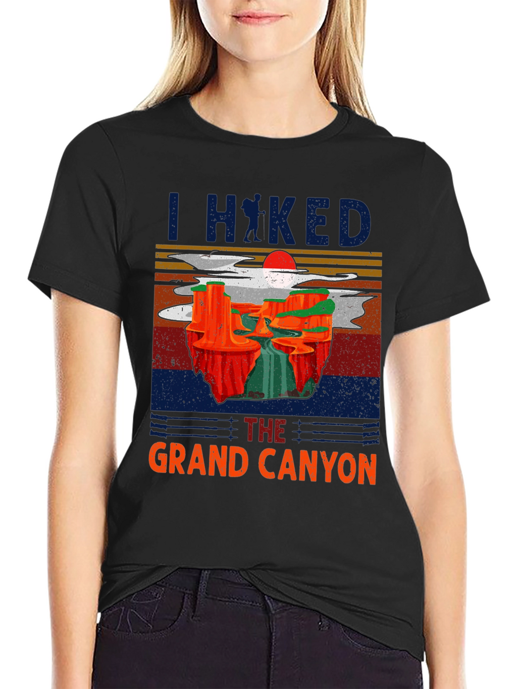 Grand Canyon Hiker T-Shirt | Retro Style