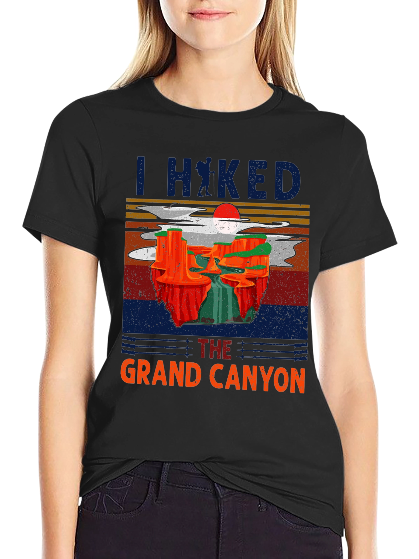 Grand Canyon Hiker T-Shirt | Retro Style