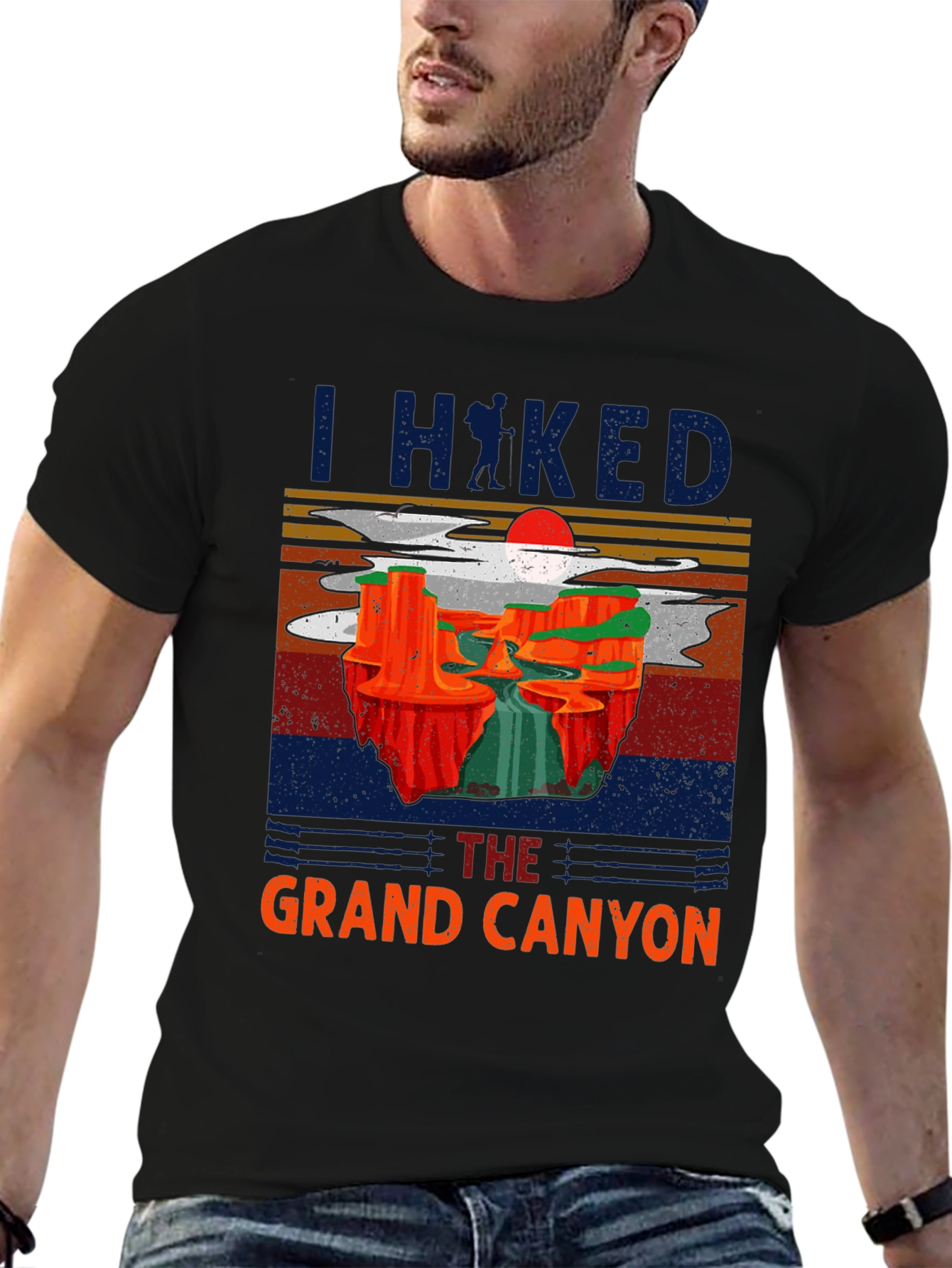 Grand Canyon Hiker T-Shirt | Retro Style