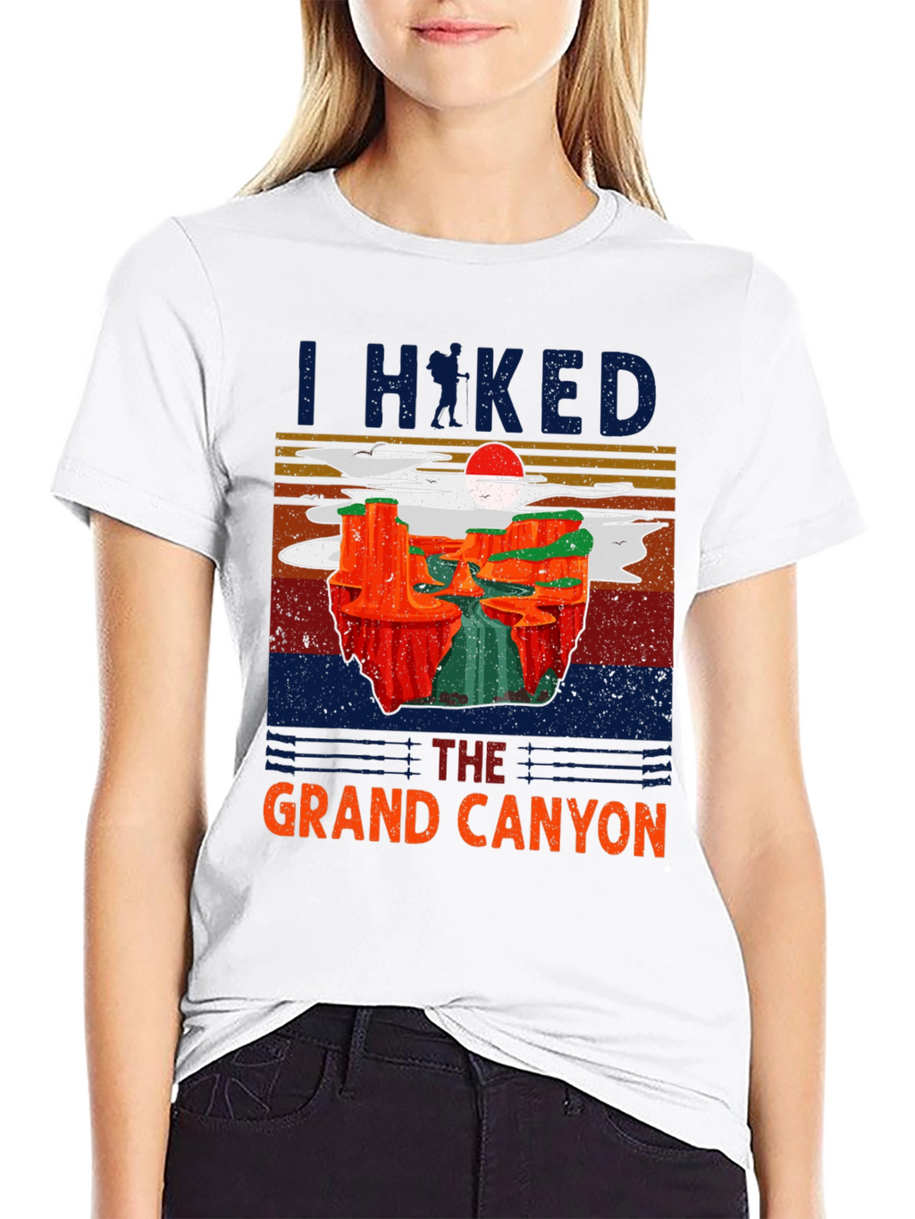 Grand Canyon Hiker T-Shirt | Retro Style
