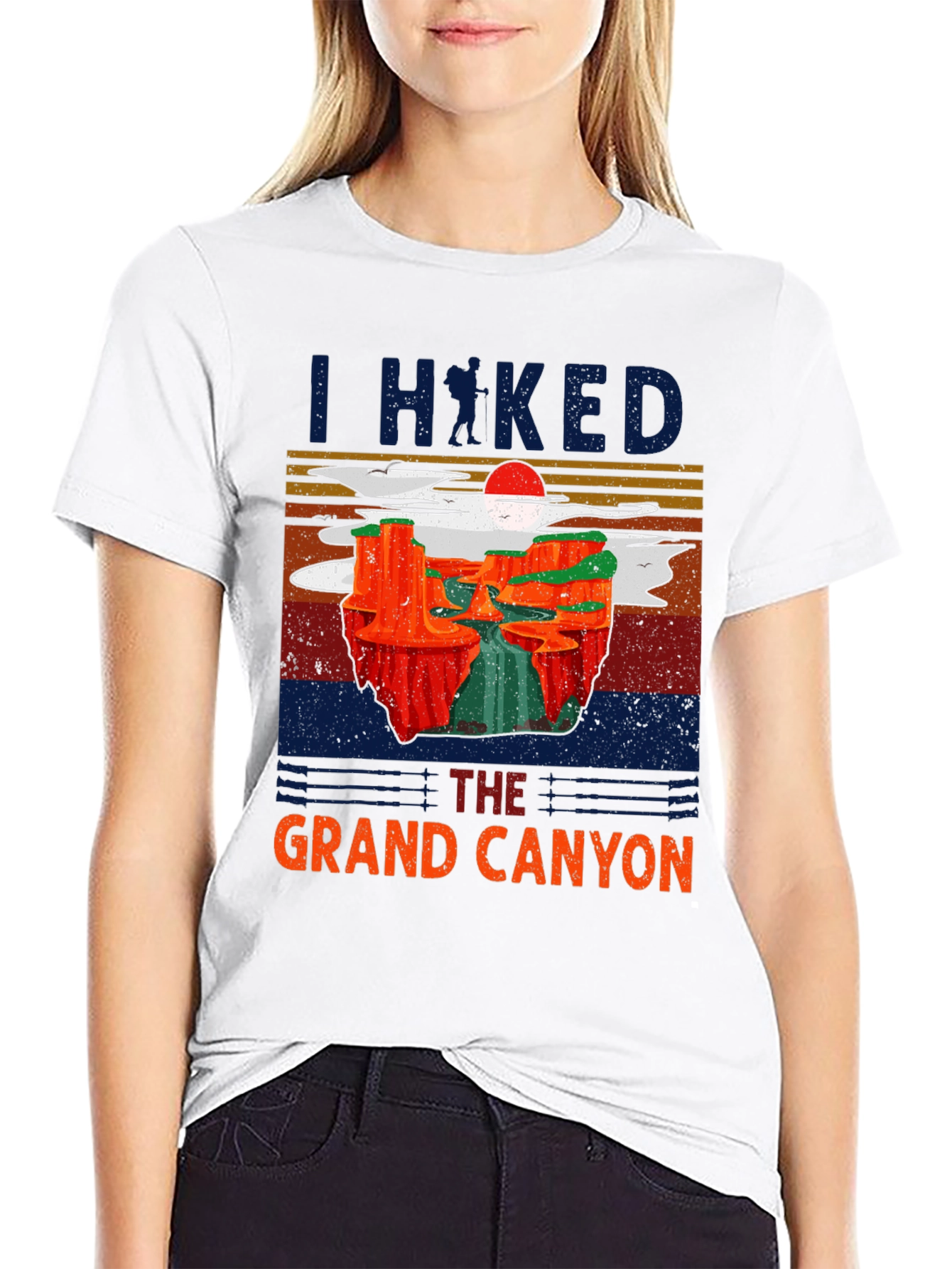 Grand Canyon Hiker T-Shirt | Retro Style