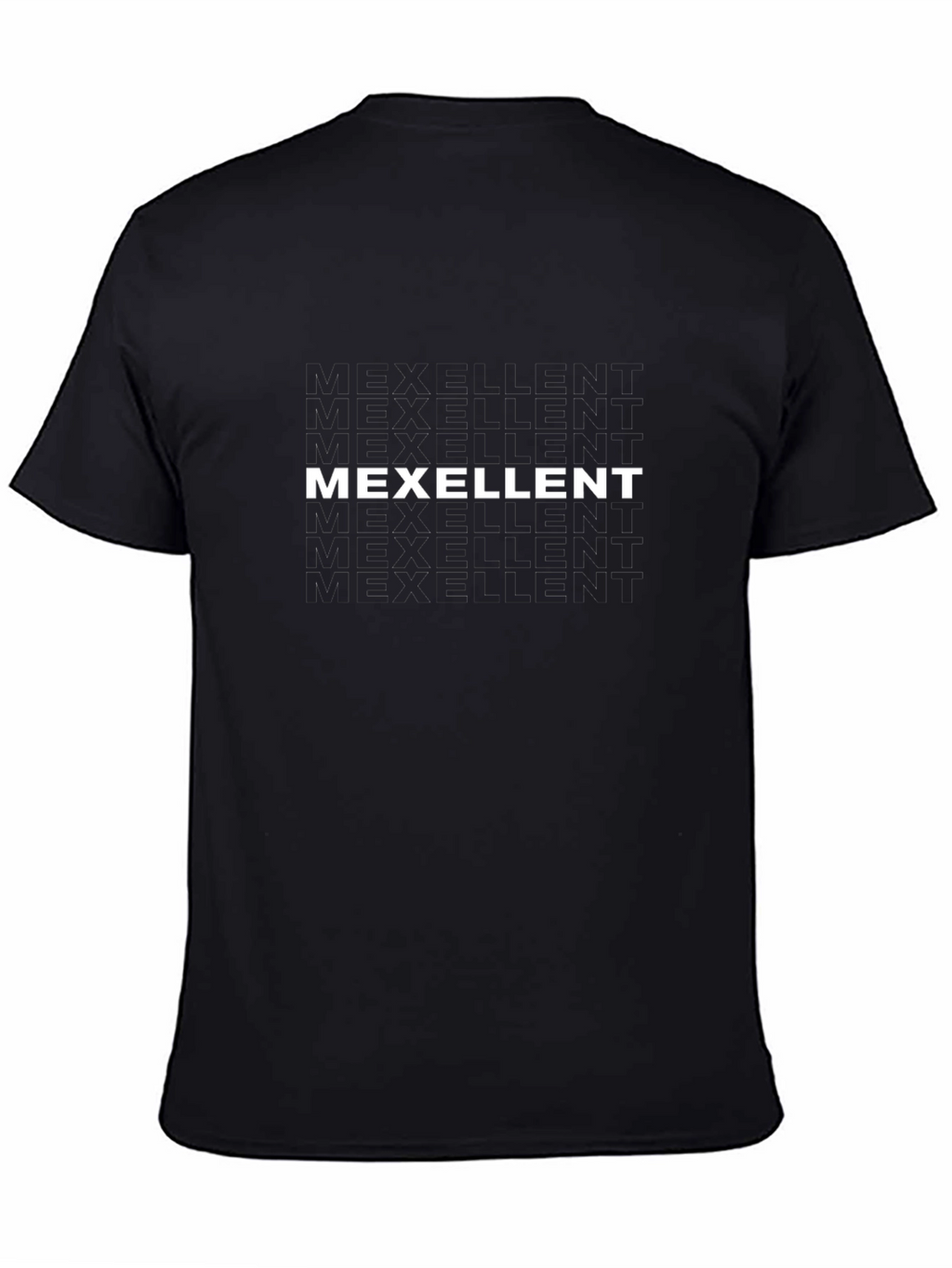 MEXCELLENT Black Graphic T-Shirt