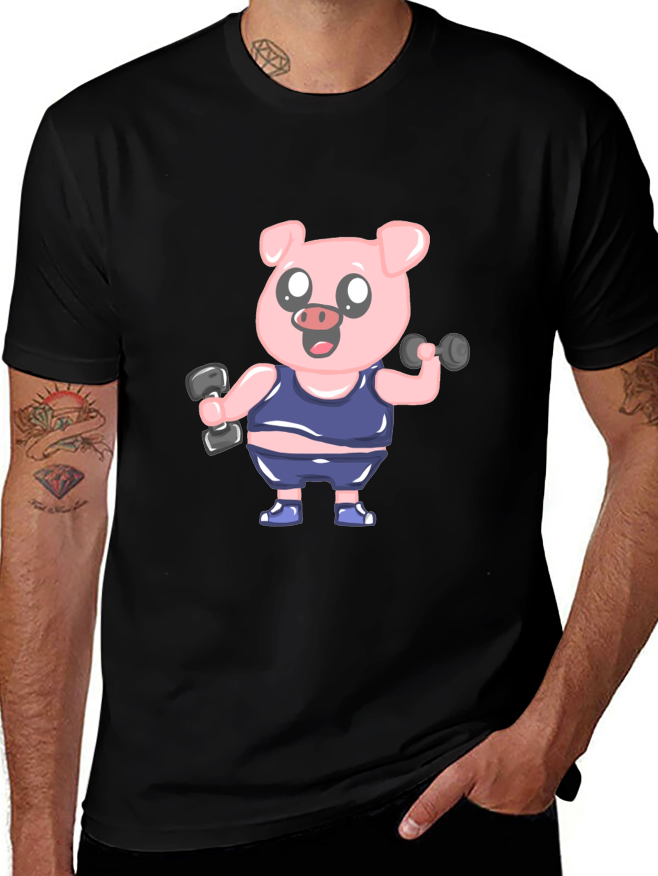 Weightlifting Pig T-Shirt