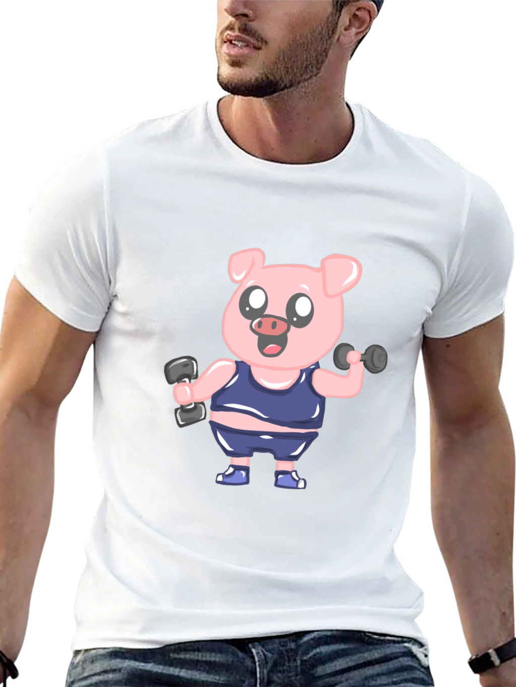 Weightlifting Pig T-Shirt