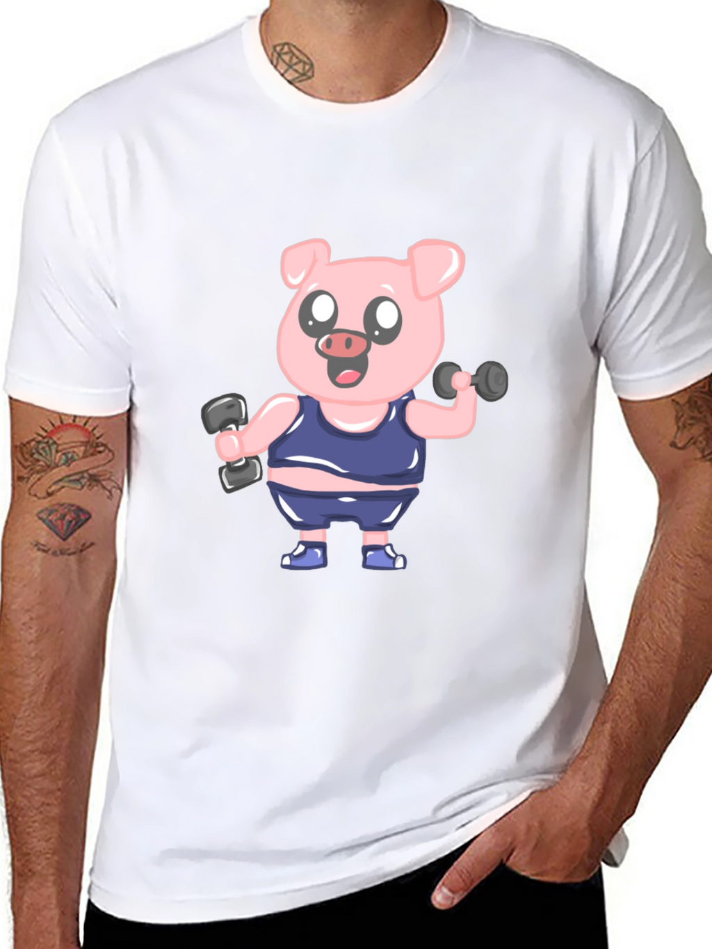 Weightlifting Pig T-Shirt