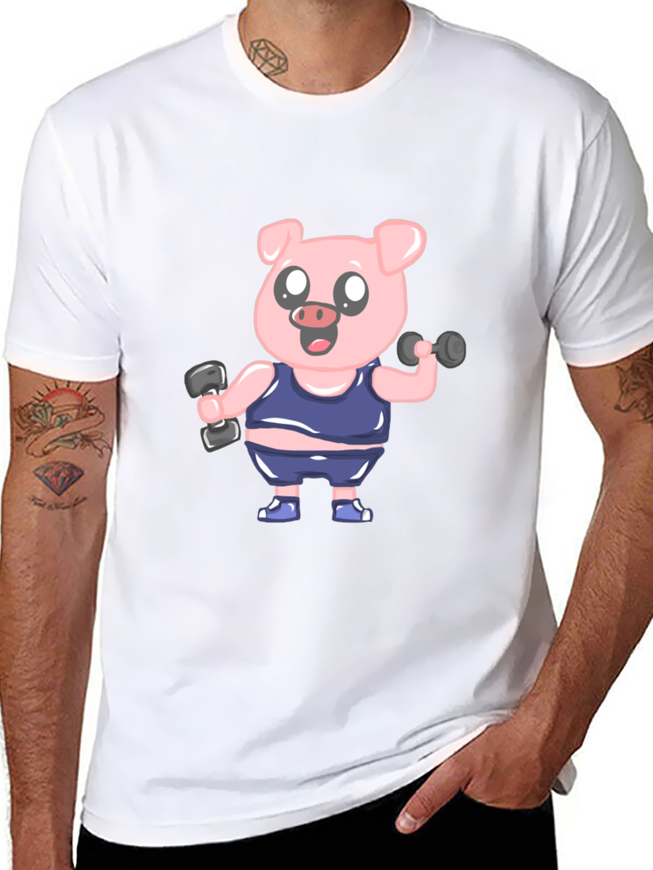 Weightlifting Pig T-Shirt