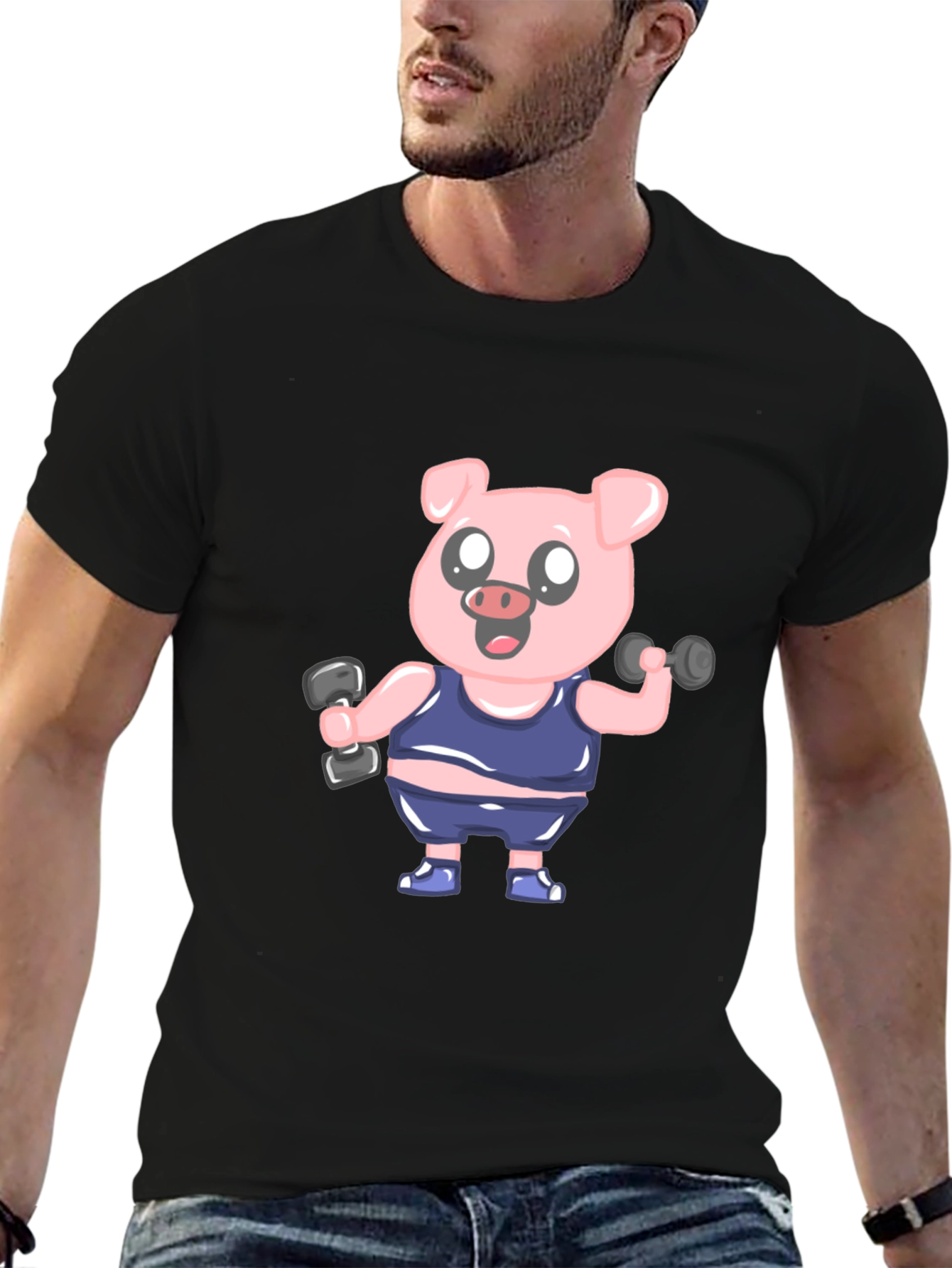 Weightlifting Pig T-Shirt