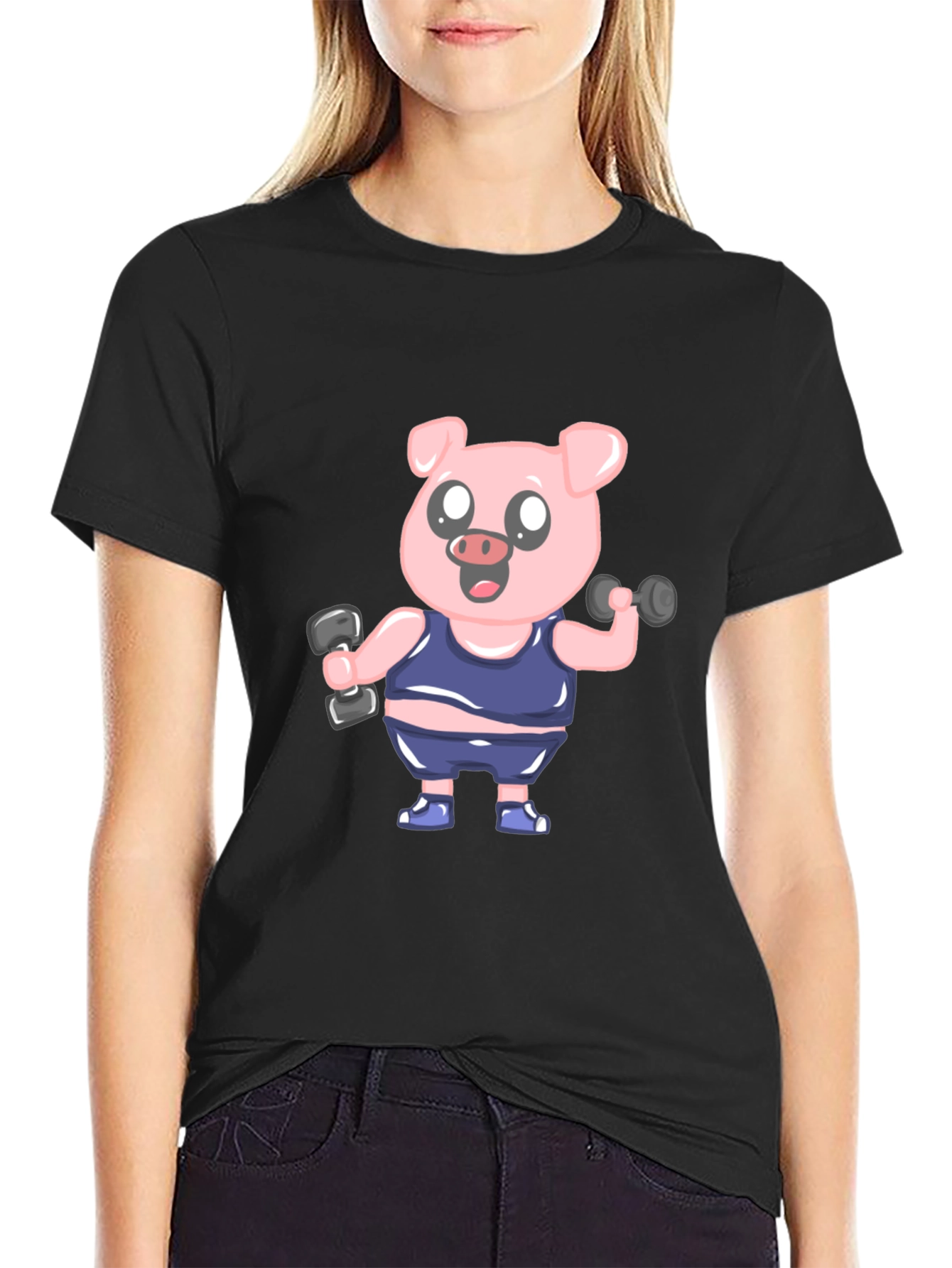 Weightlifting Pig T-Shirt