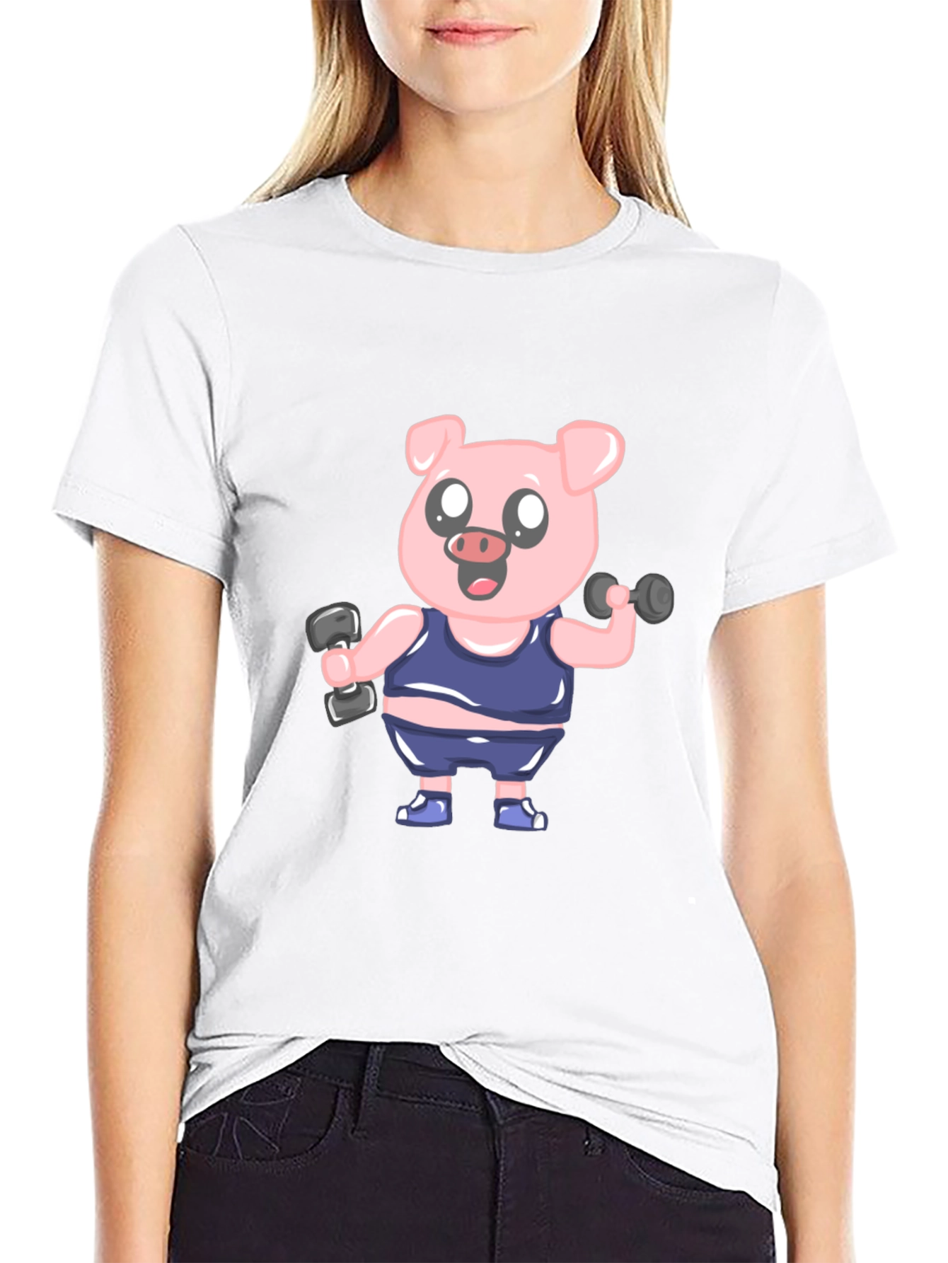 Weightlifting Pig T-Shirt