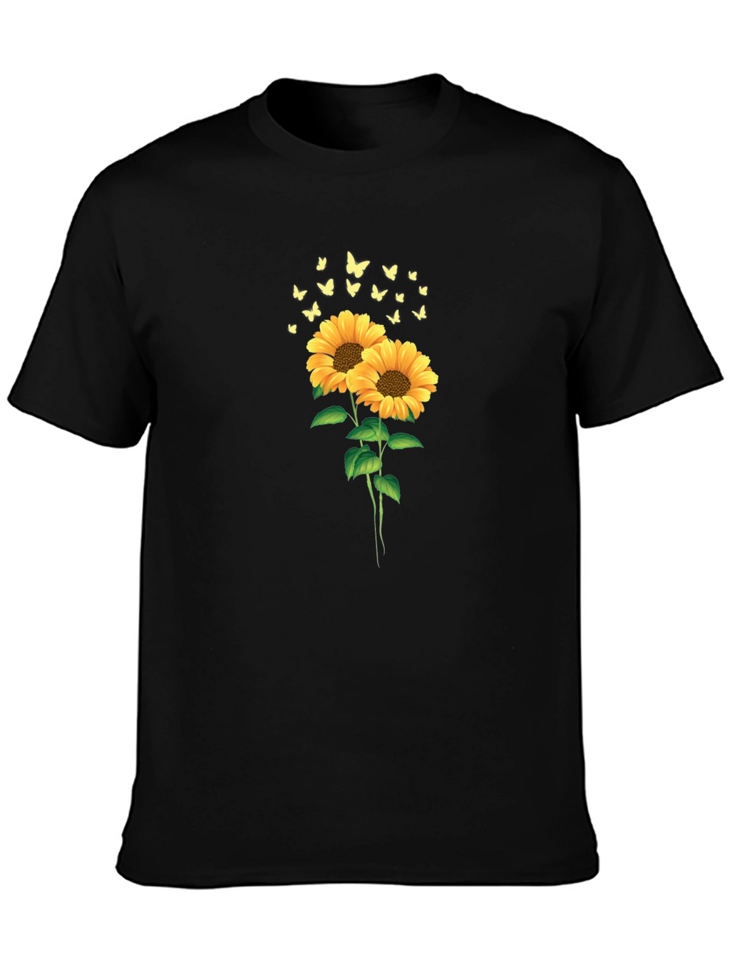 Sunflower & Butterfly Graphic Tee