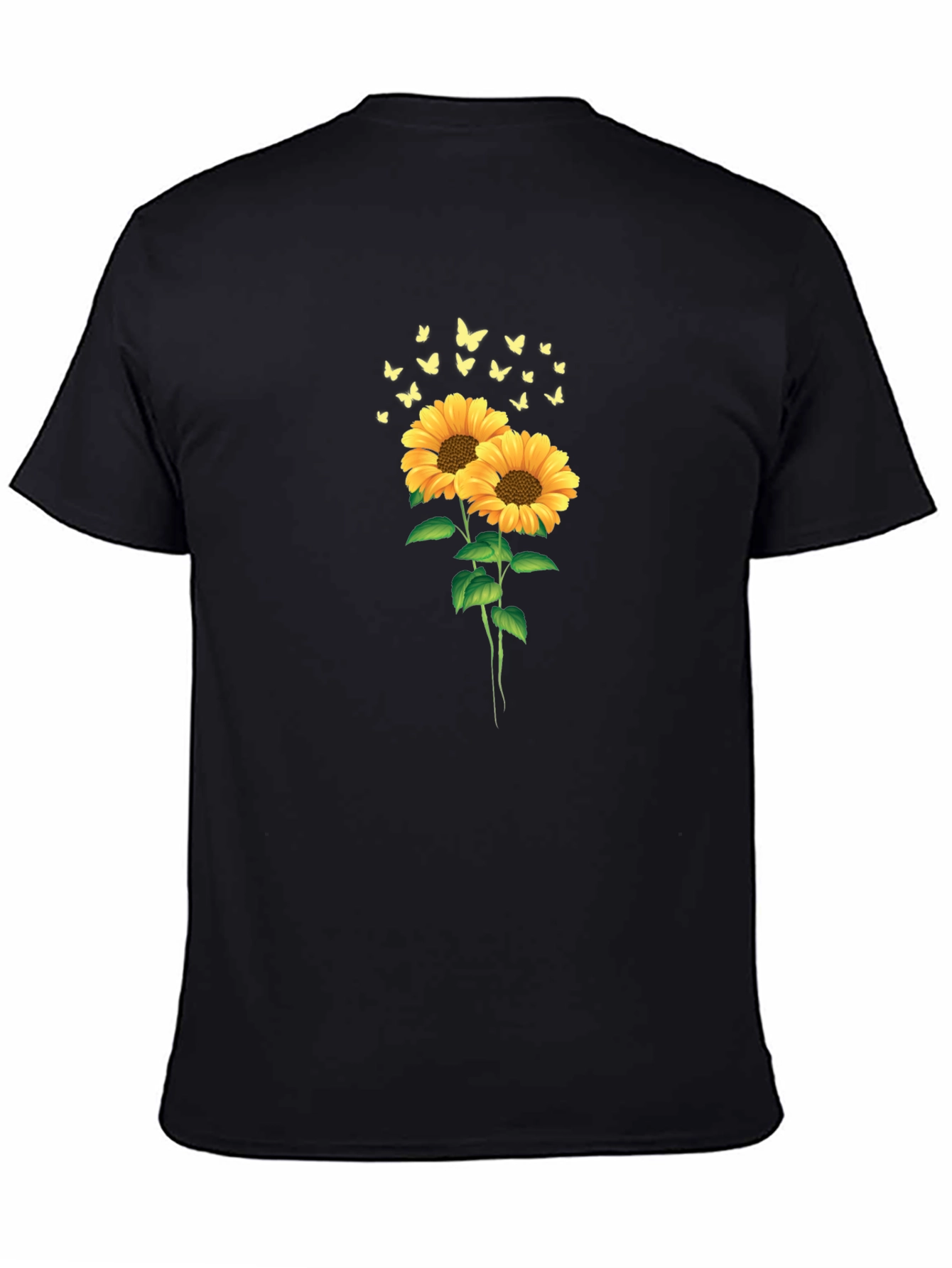 Sunflower & Butterfly Graphic Tee