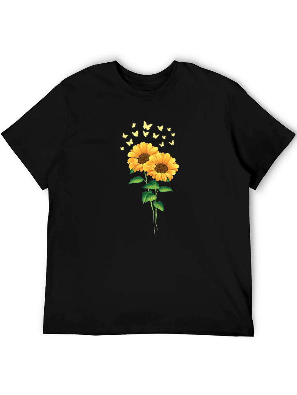 Sunflower & Butterfly Graphic Tee