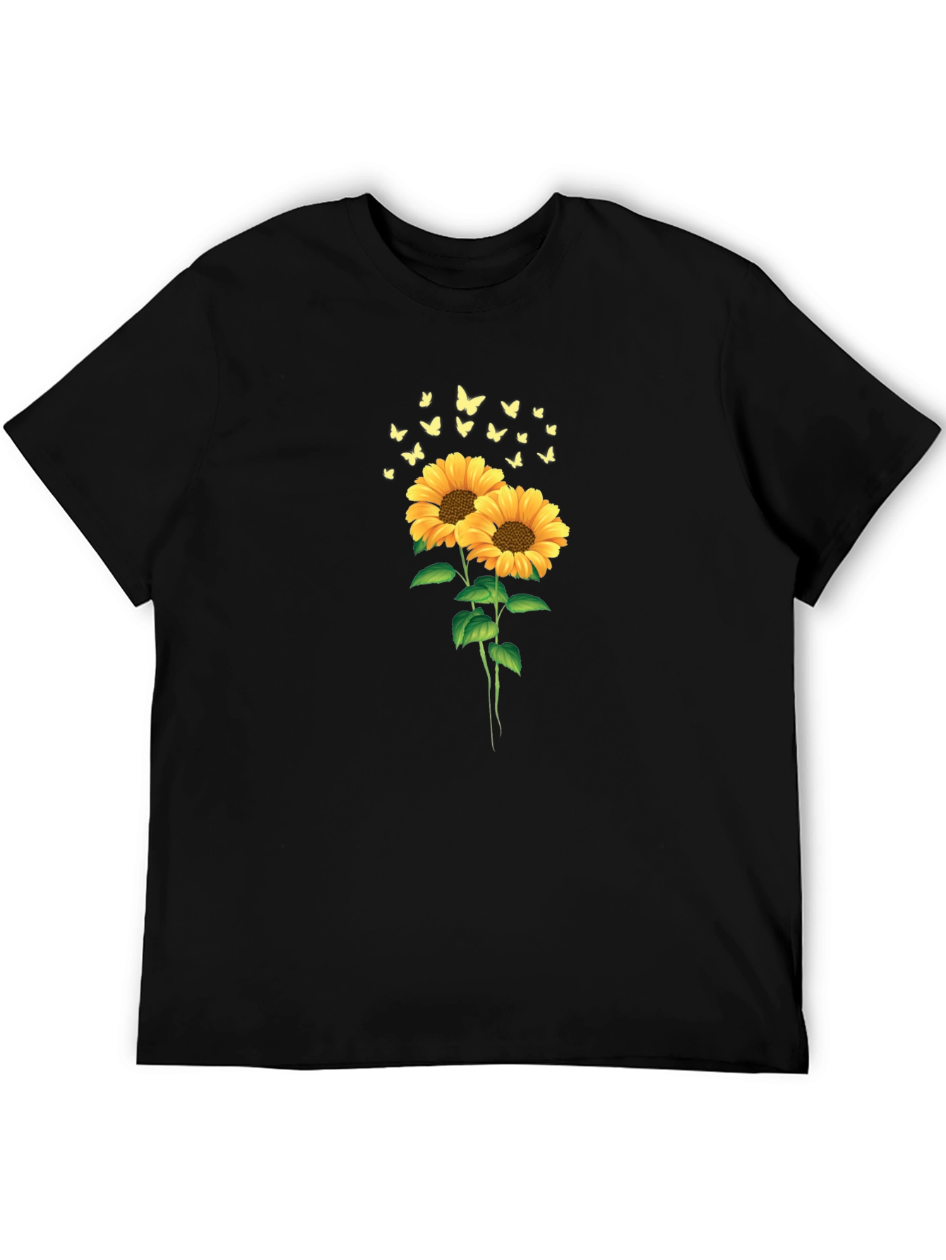 Sunflower & Butterfly Graphic Tee