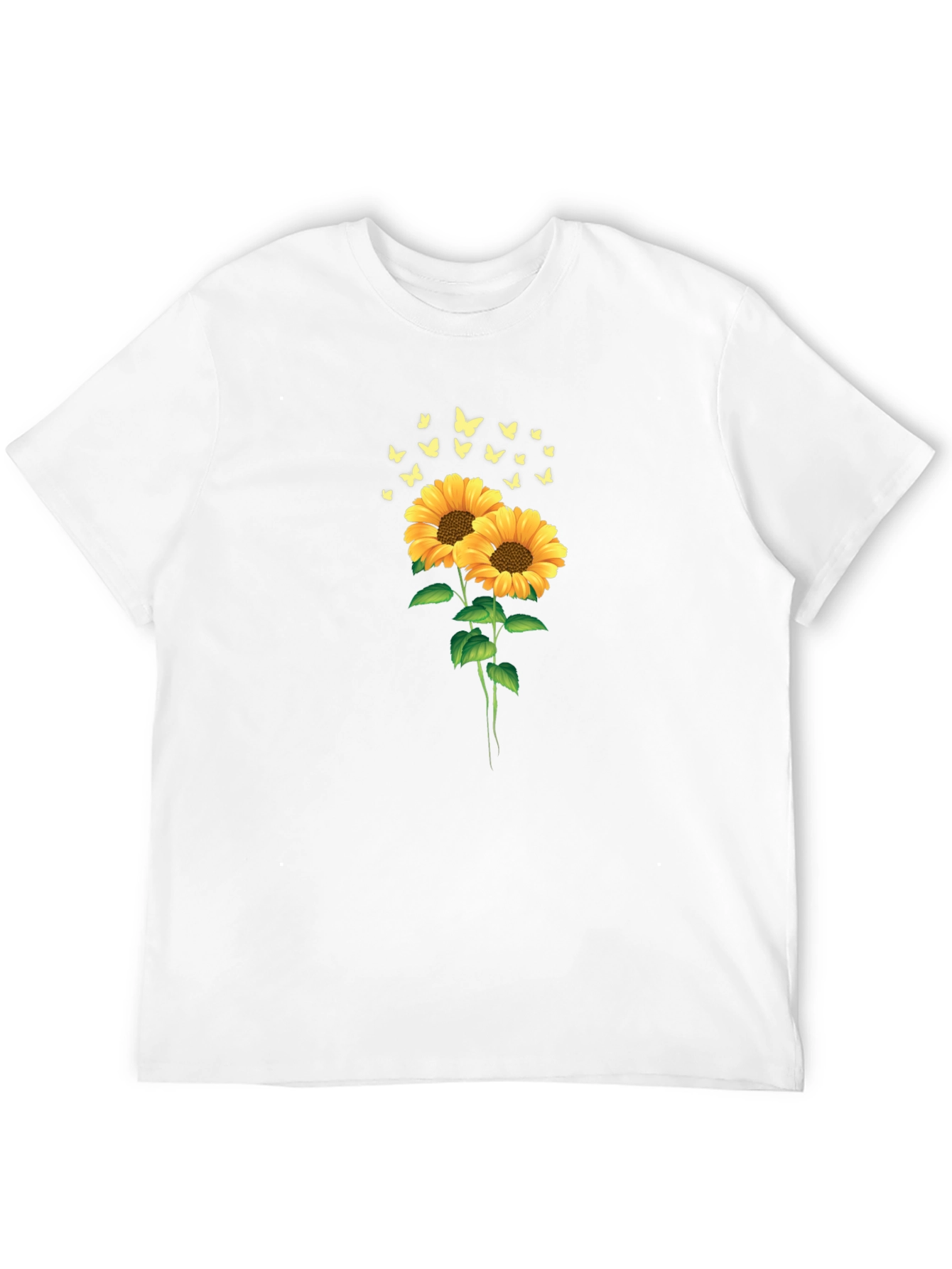 Sunflower & Butterfly Graphic Tee