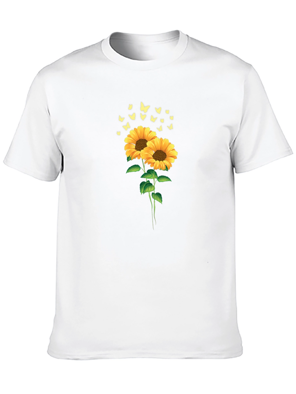 Sunflower & Butterfly Graphic Tee