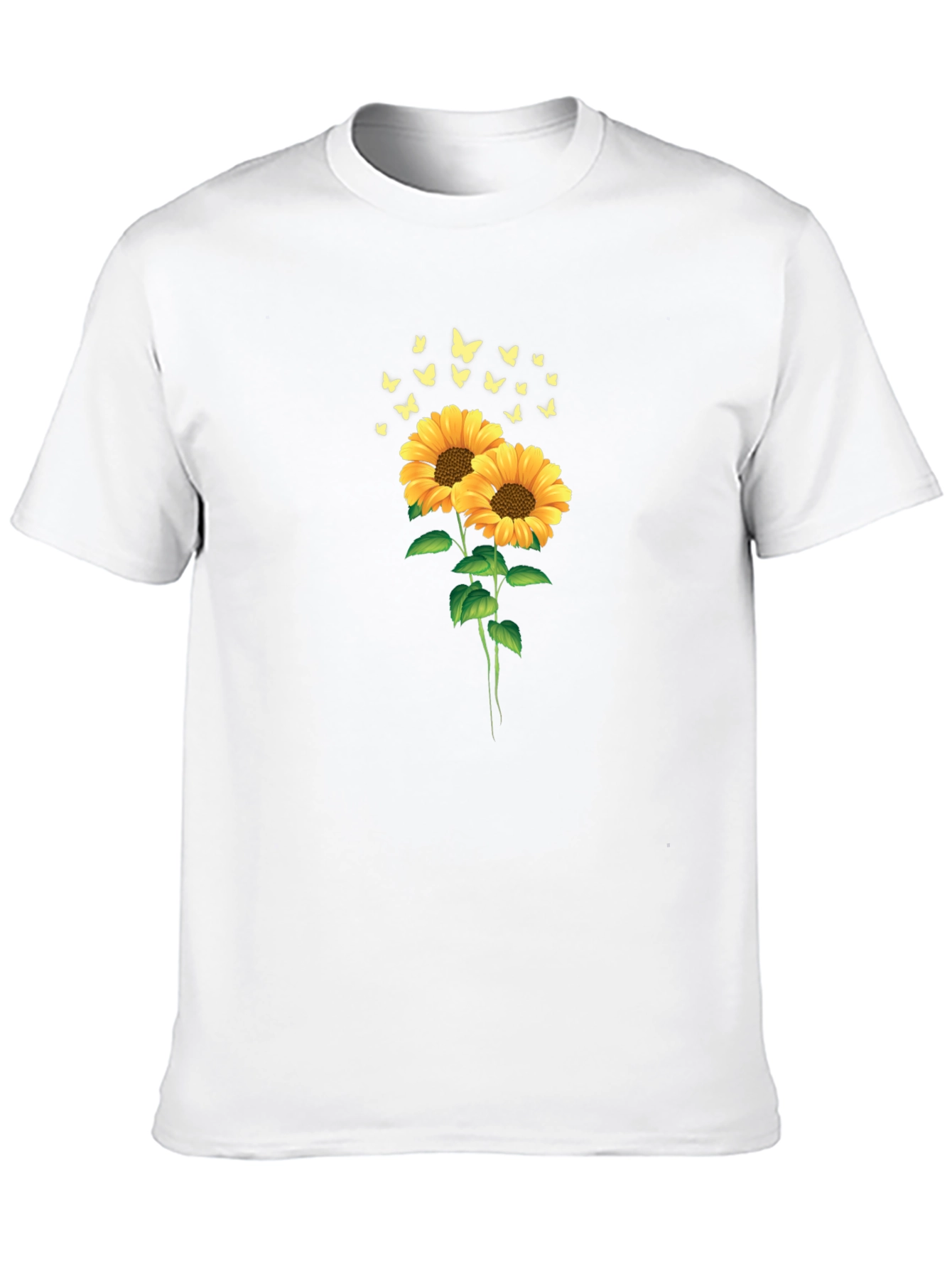 Sunflower & Butterfly Graphic Tee