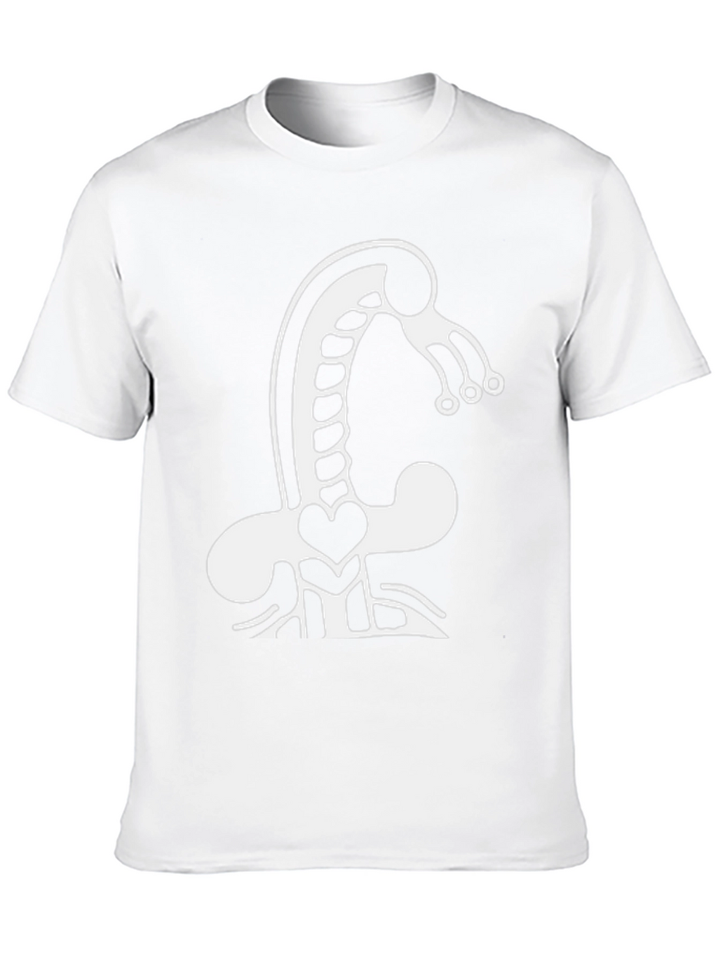 Abstract Creature Graphic Tee - Black