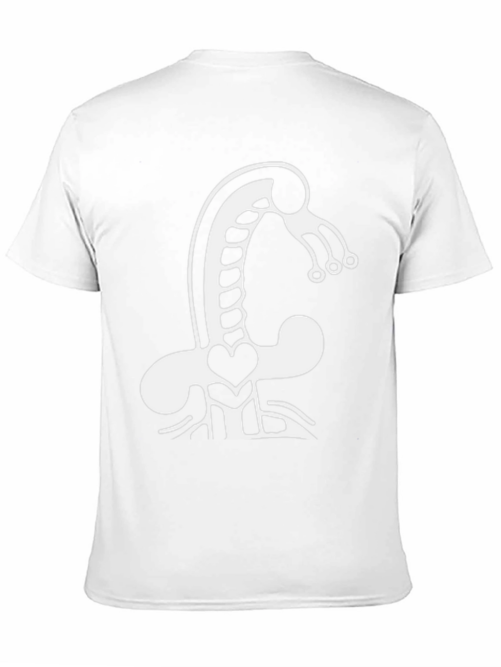 Abstract Creature Graphic Tee - Black