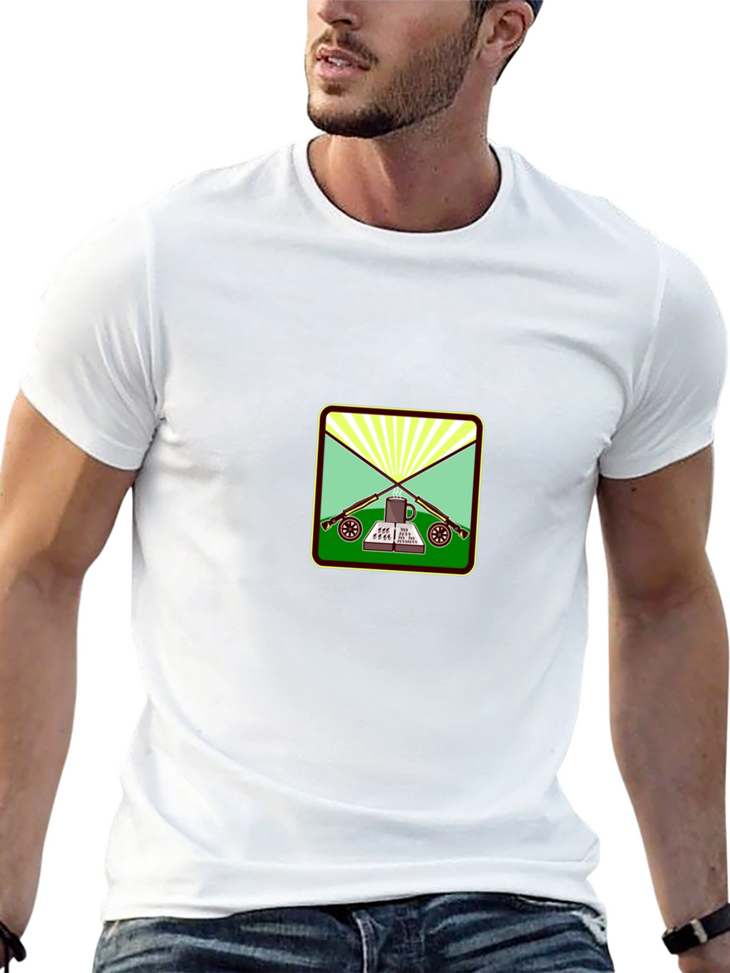 Rifles Book and Coffee T-Shirt