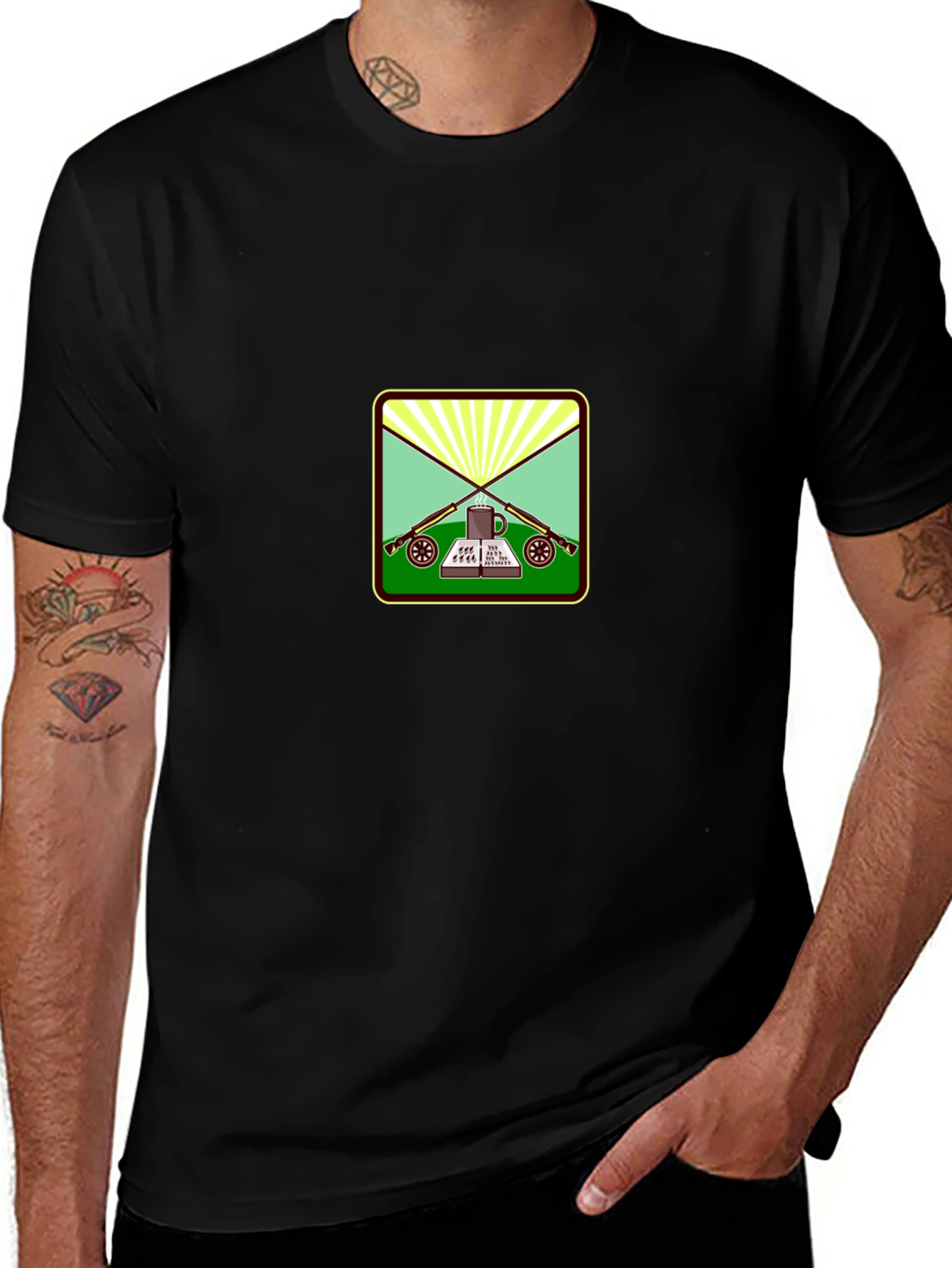 Rifles Book and Coffee T-Shirt