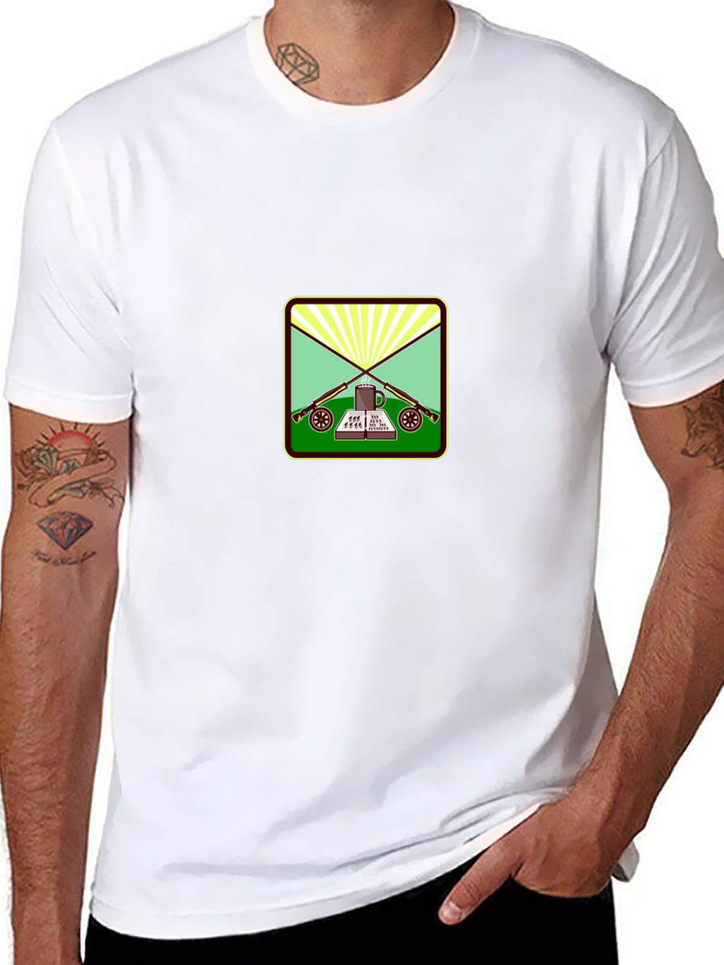 Rifles Book and Coffee T-Shirt