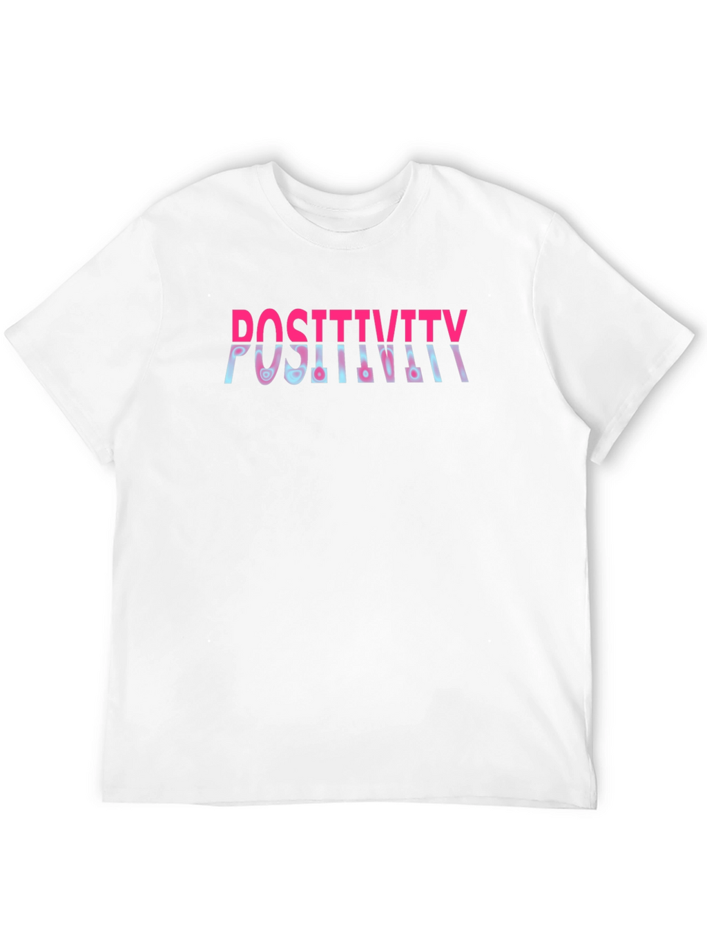 Positivity Graphic Print Crew Neck T-Shirt