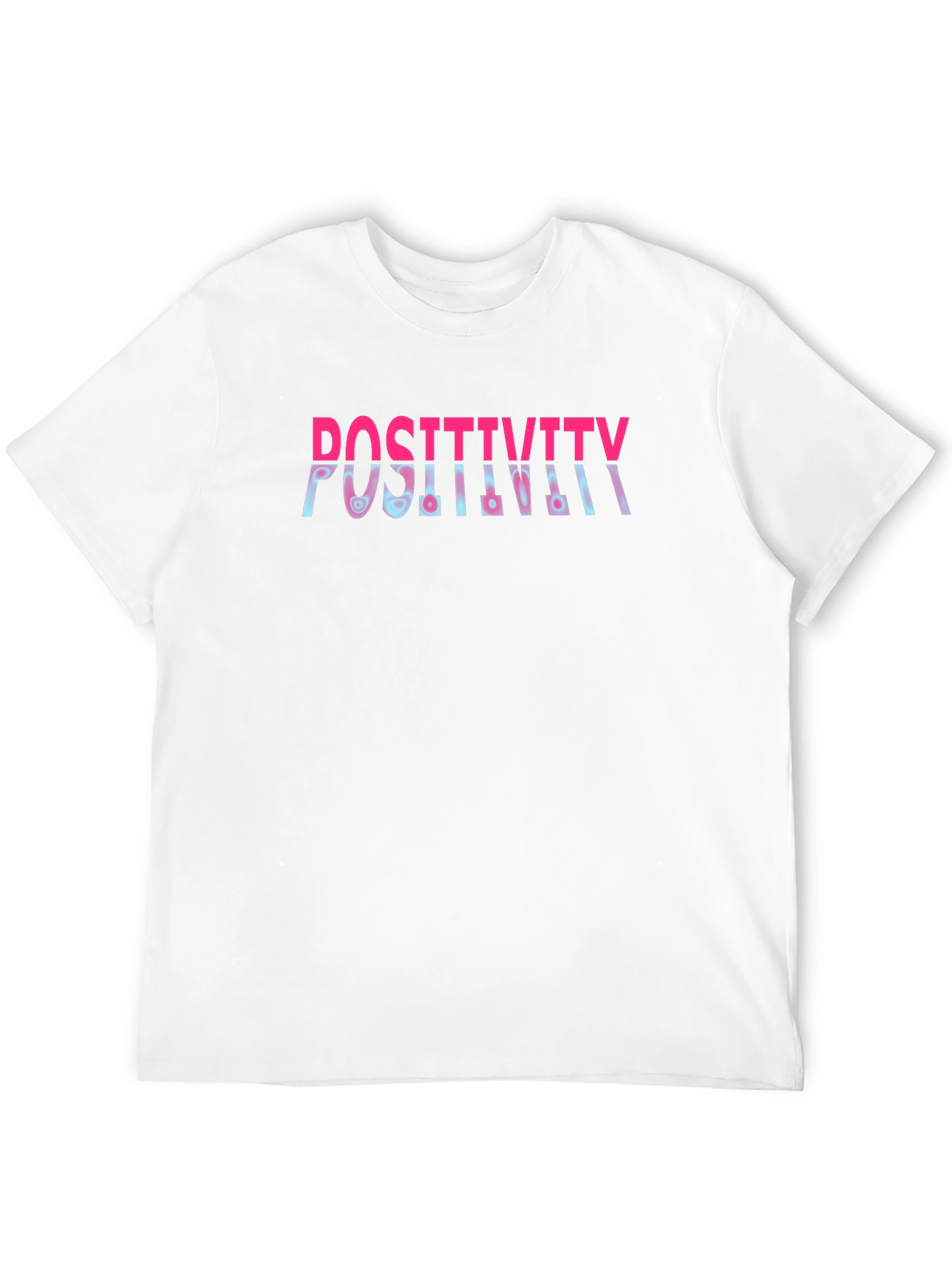 Positivity Graphic Print Crew Neck T-Shirt