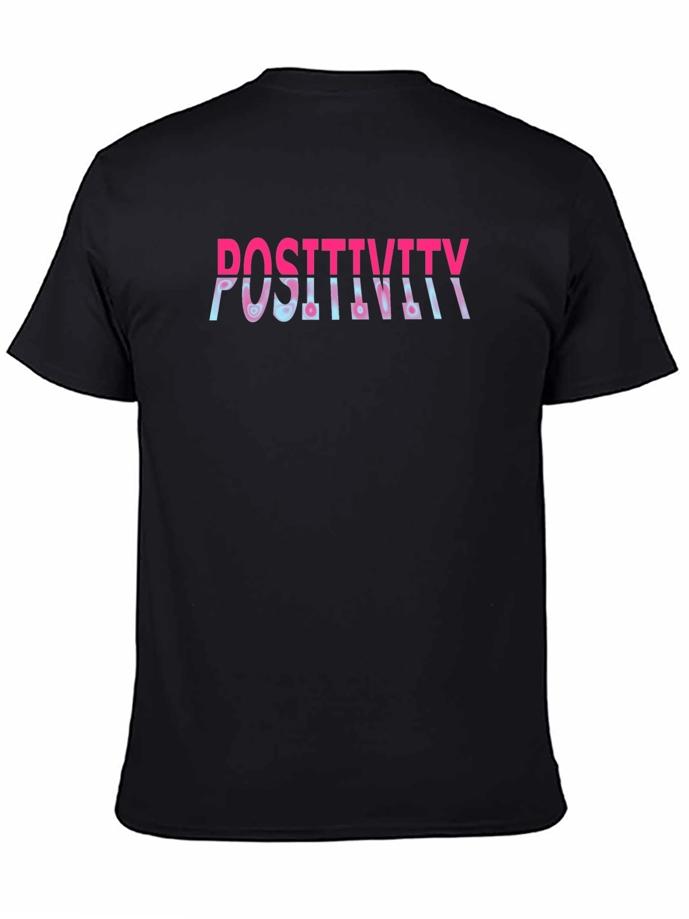 Positivity Graphic Print Crew Neck T-Shirt