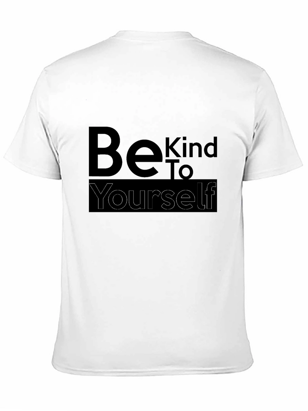 Be Kind to Yourself Black Graphic Tee