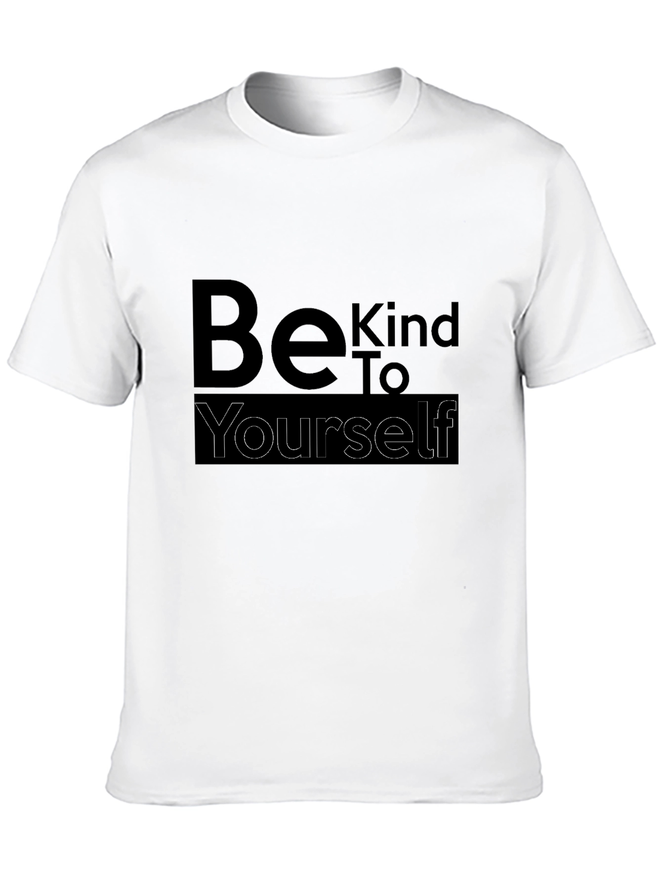 Be Kind to Yourself Black Graphic Tee