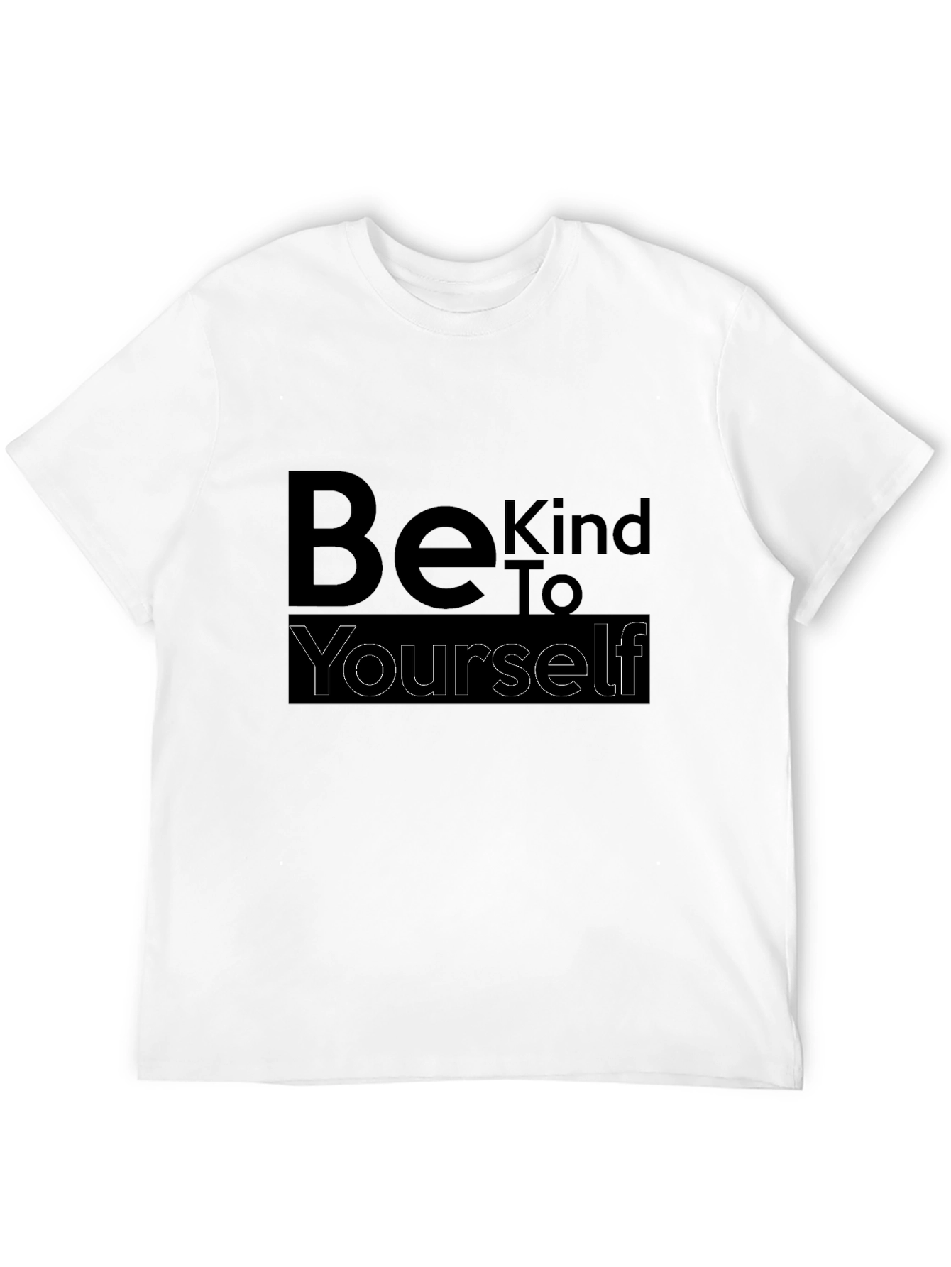 Be Kind to Yourself Black Graphic Tee