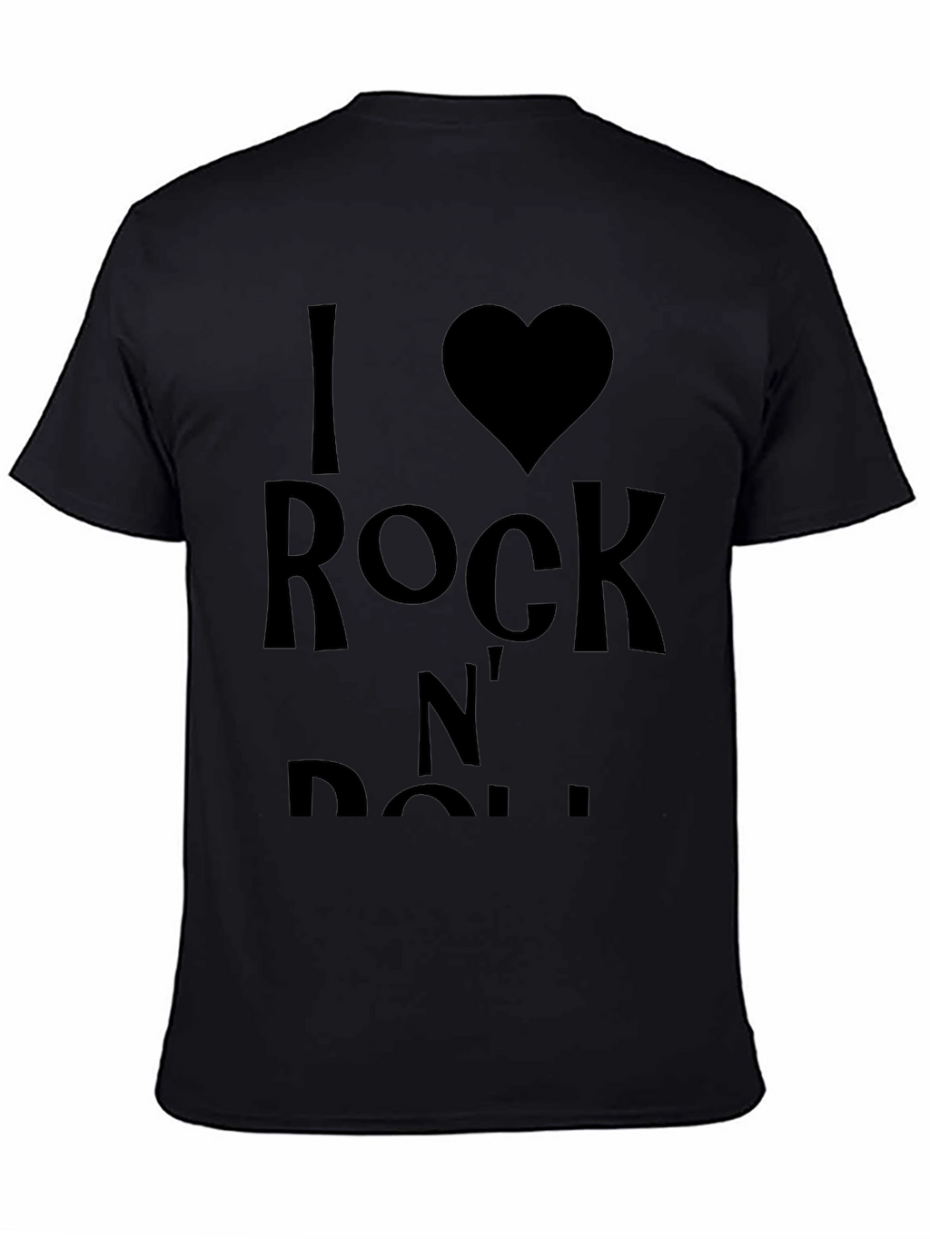 I Love Rock N Roll Black T-Shirt