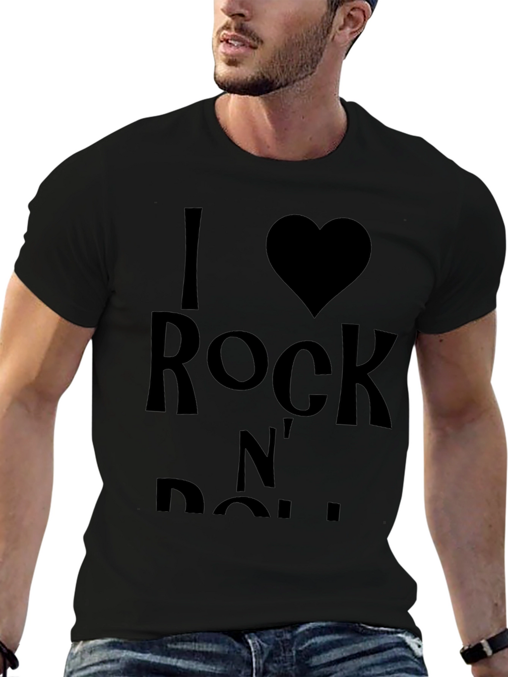 I Love Rock N Roll Black T-Shirt