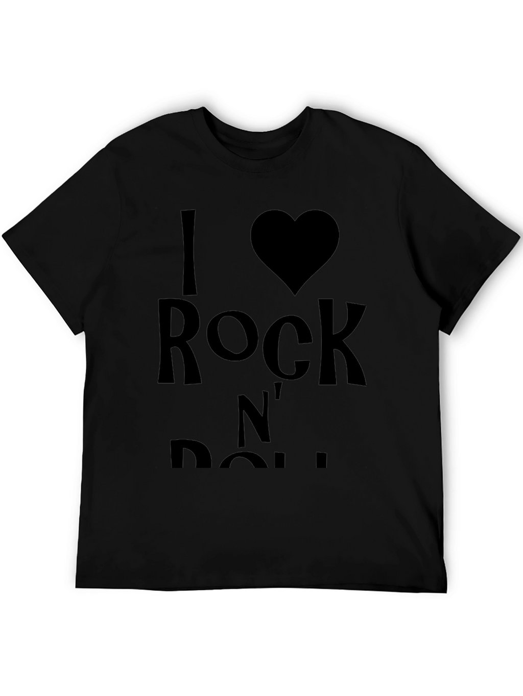 I Love Rock N Roll Black T-Shirt