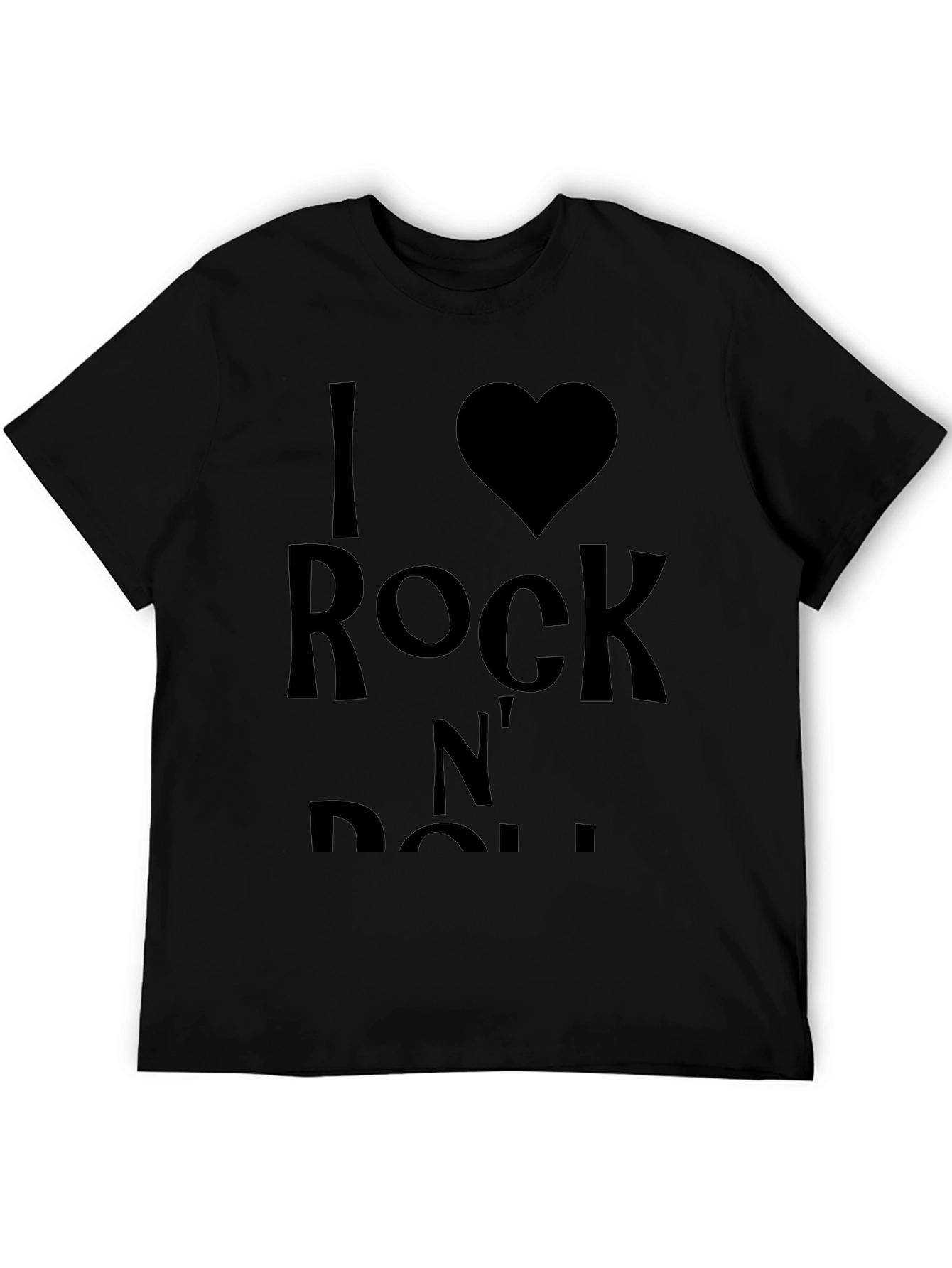 I Love Rock N Roll Black T-Shirt