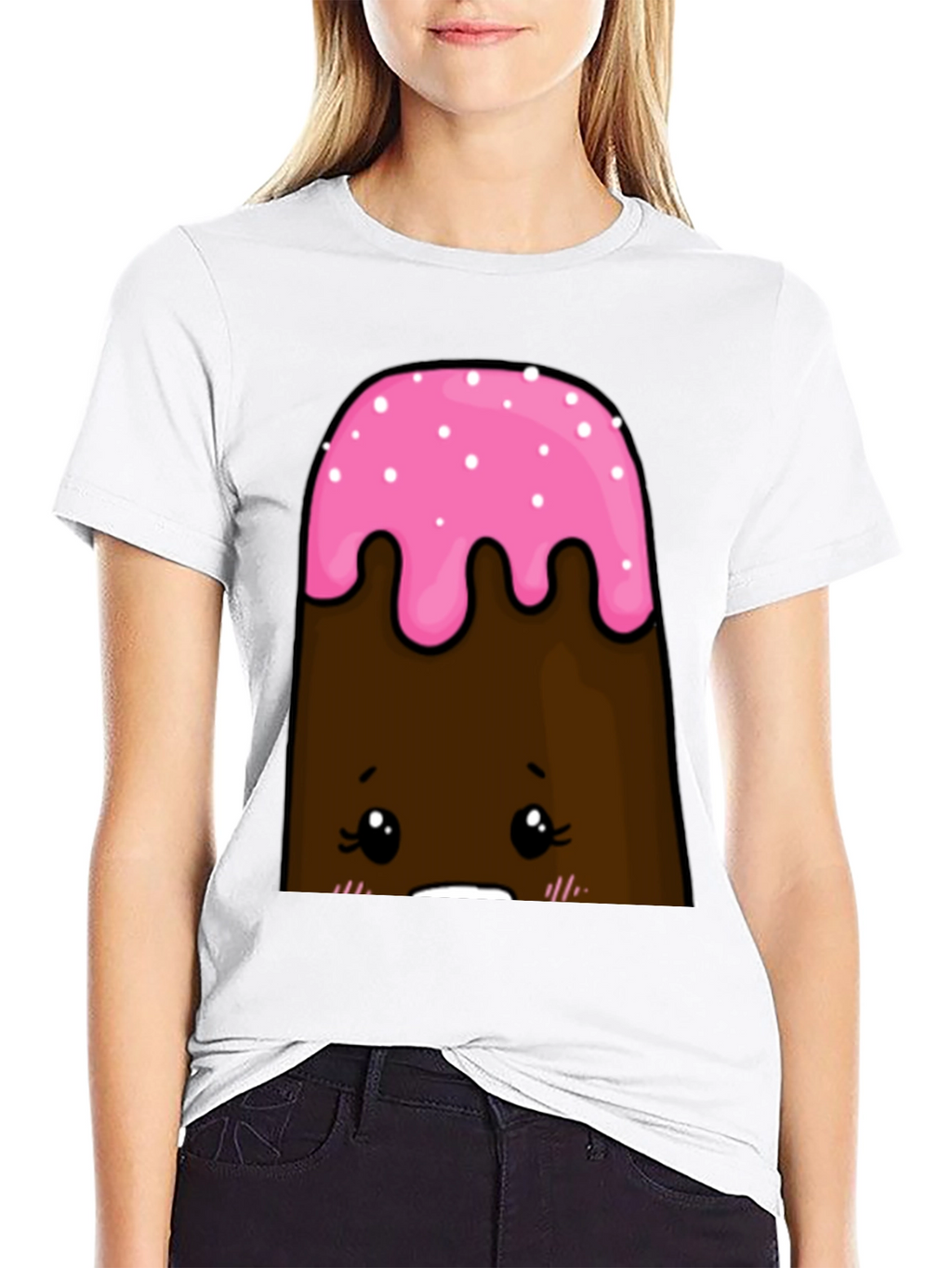 Cute Cake Character T-Shirt