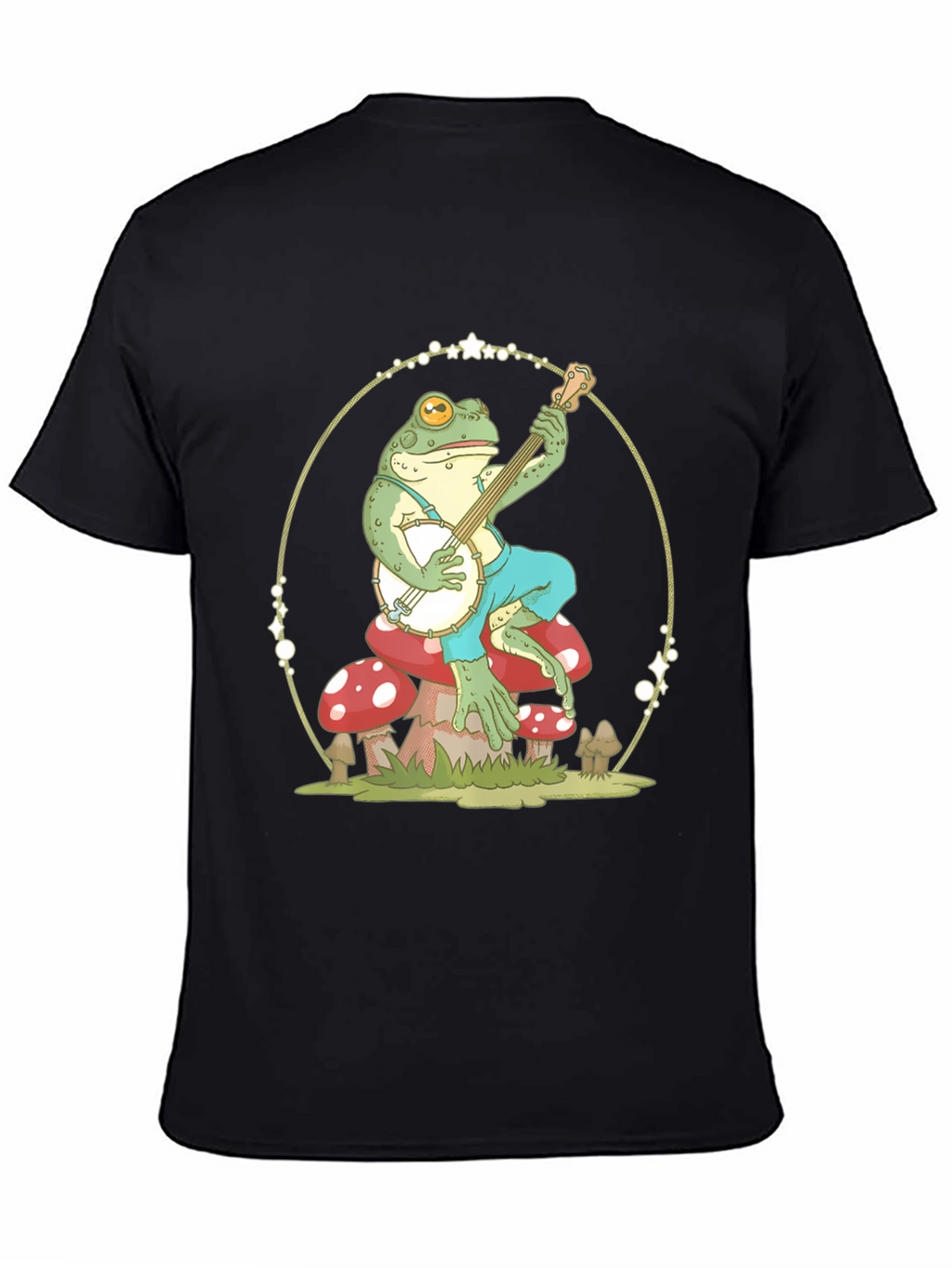 Frog Banjo Player Graphic T-Shirt