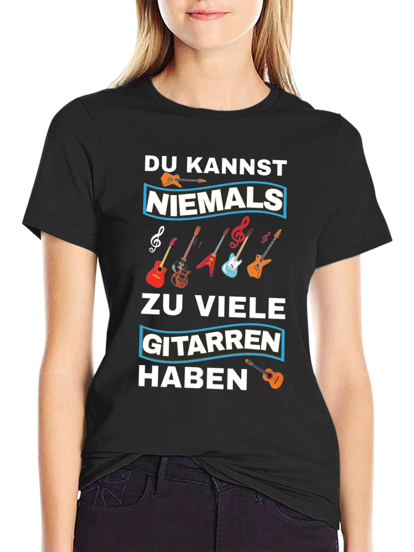 Guitar Lover T-Shirt - Du Kannst Niemals Zu Viele Gitarren Haben