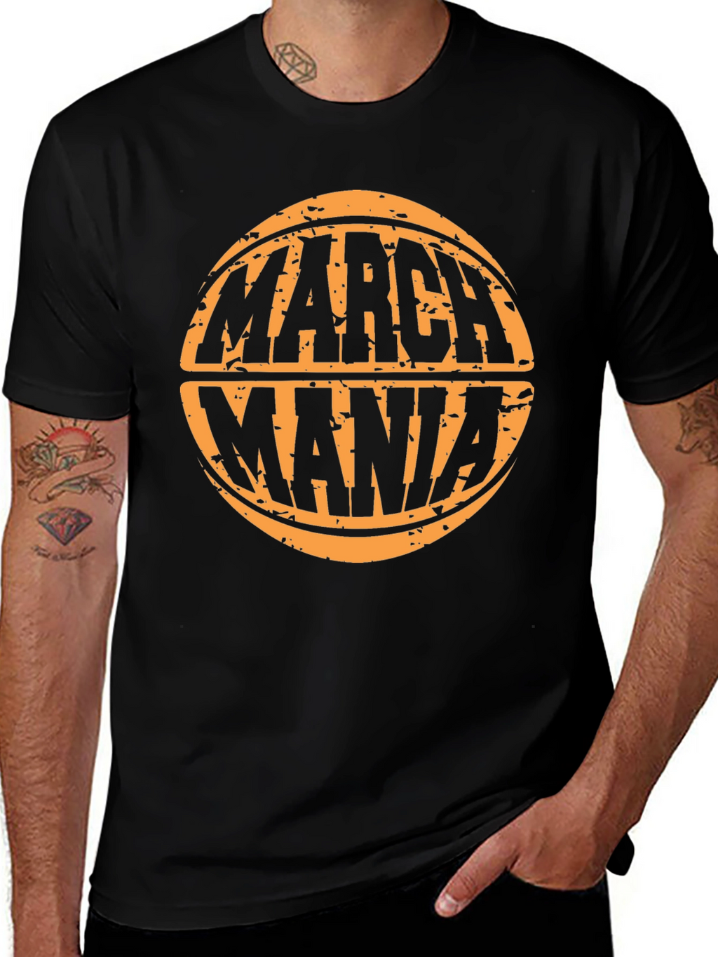 March Mania Basketball Graphic Tee