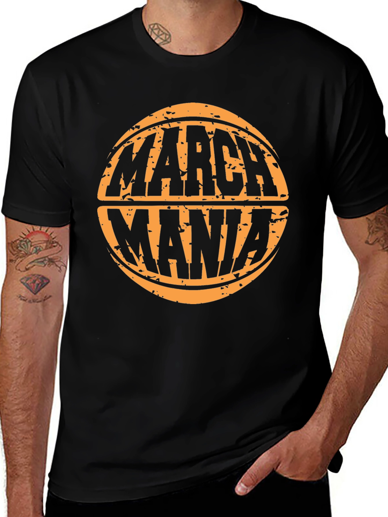 March Mania Basketball Graphic Tee